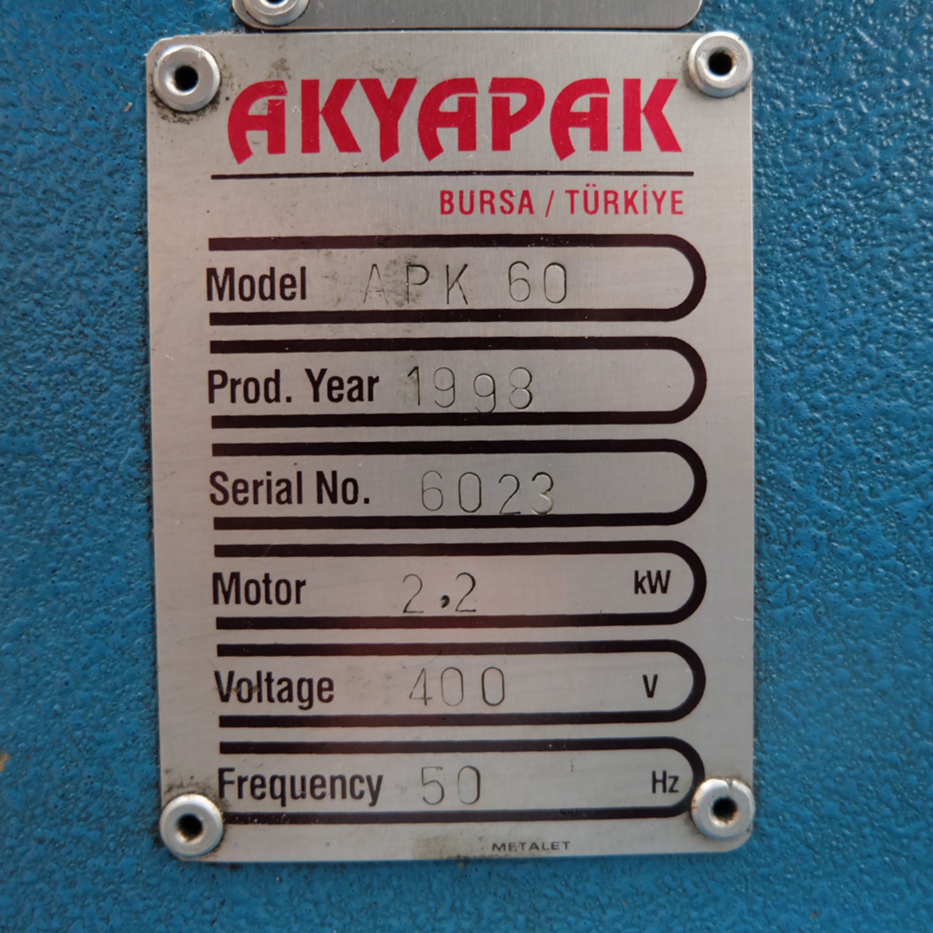 Akyapak APK60 Powered Section Rolls. - Image 6 of 13