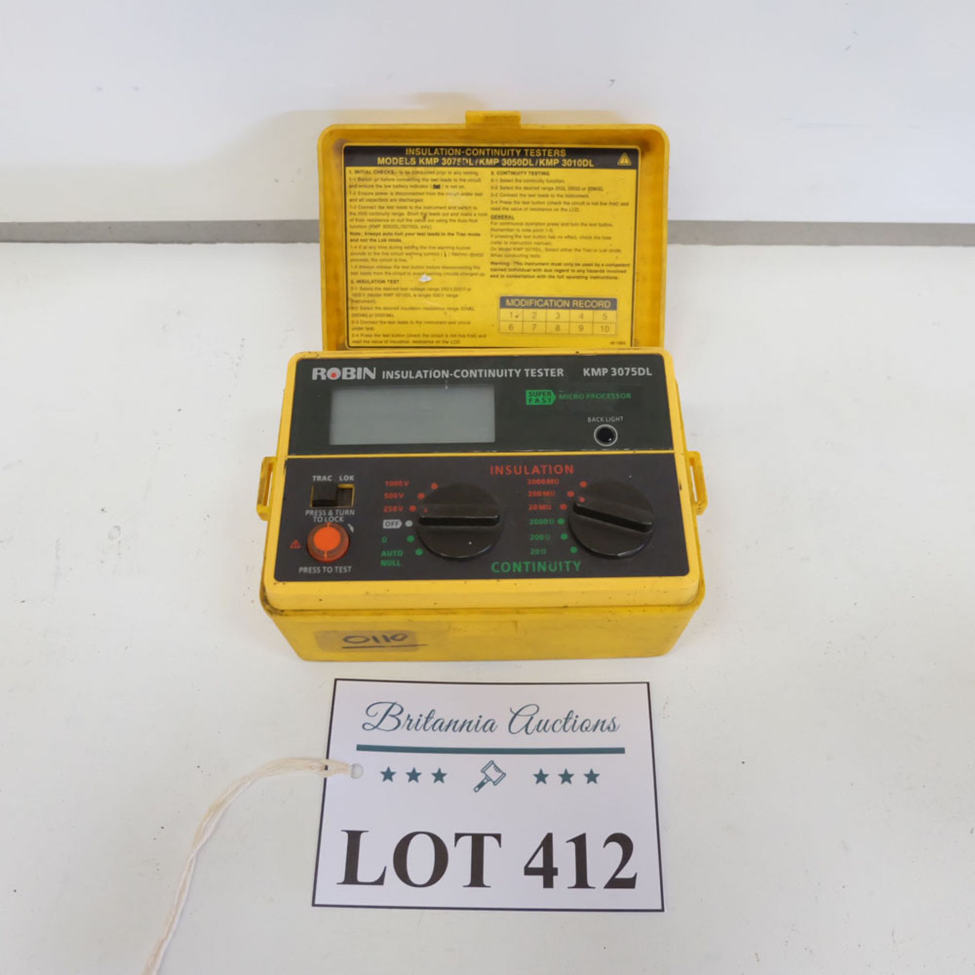 ROBIN Model KMP 3075DL Insulation-Continuity Tester.