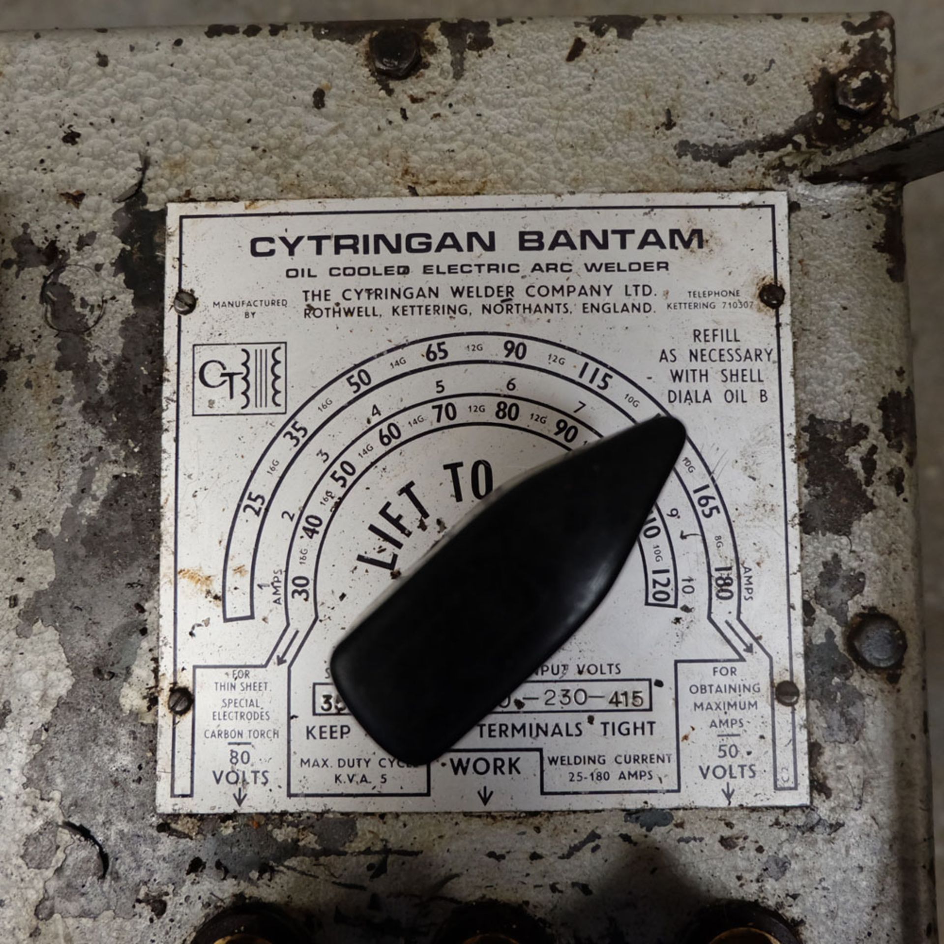 Cytringan Bantam Oil Cooled Electric Arc Welder. - Image 4 of 5