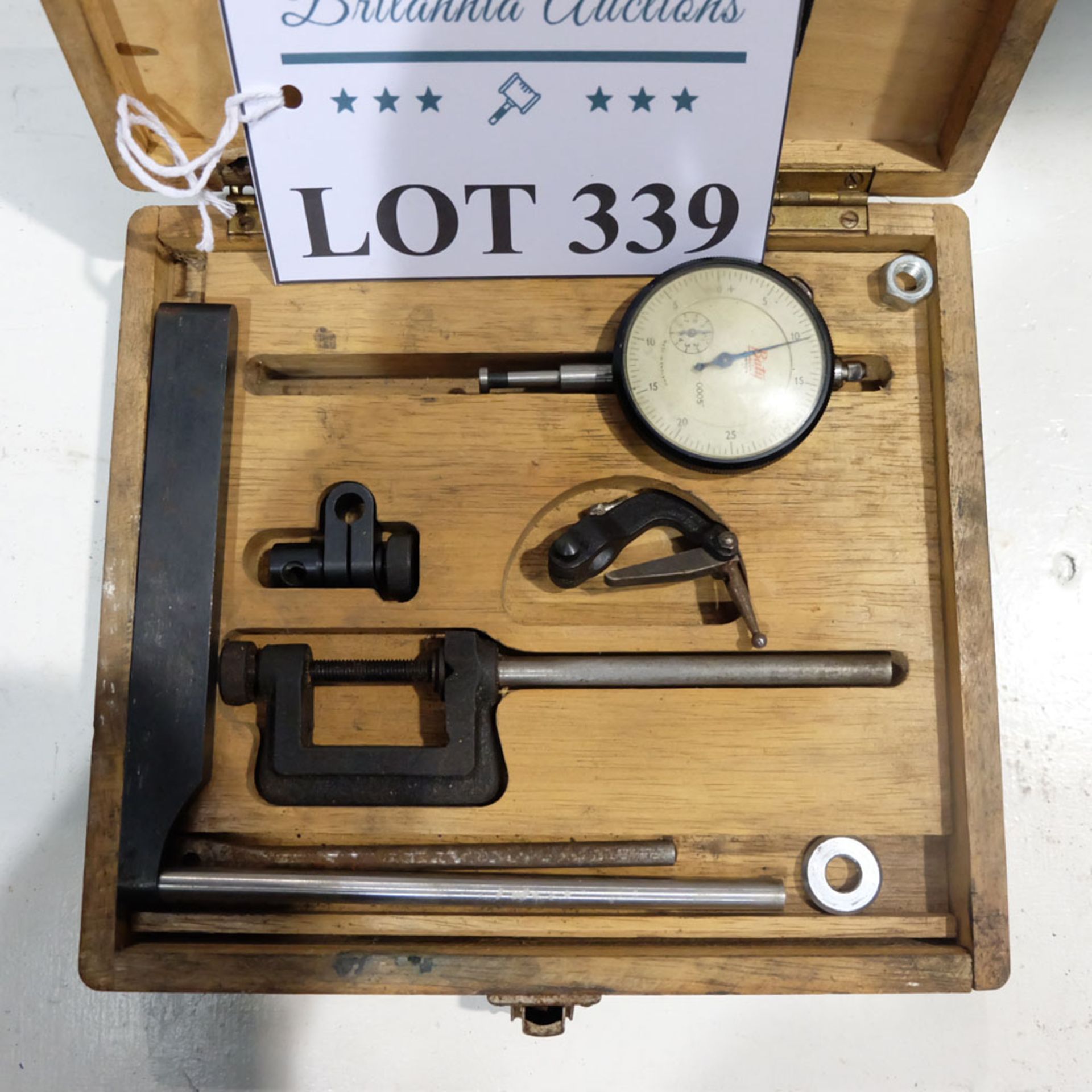 Dial Indicator with Clamp and Tool Post Adaptor. - Image 2 of 2