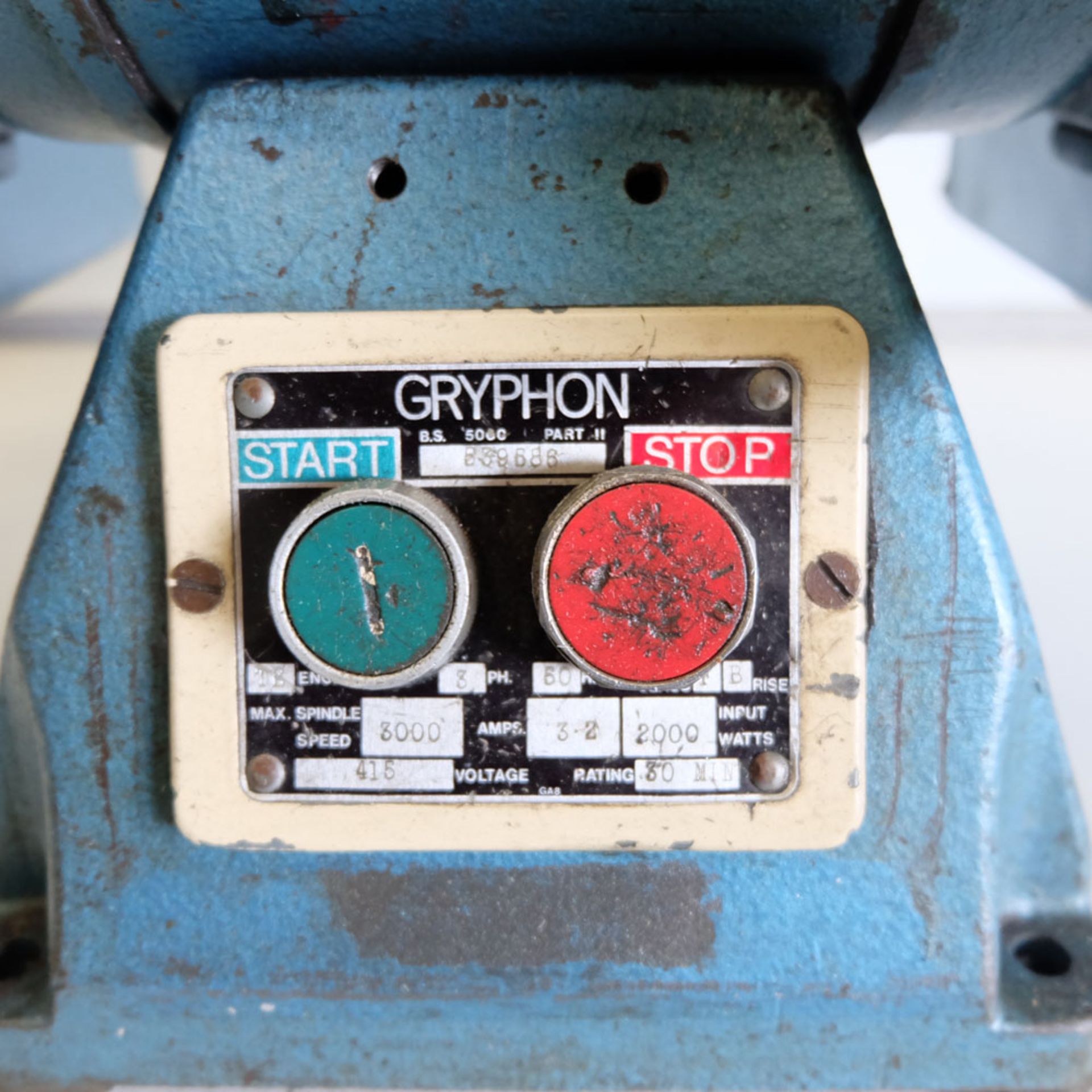 RJH Gryphon Double Ended Tool Grinder. - Image 3 of 5