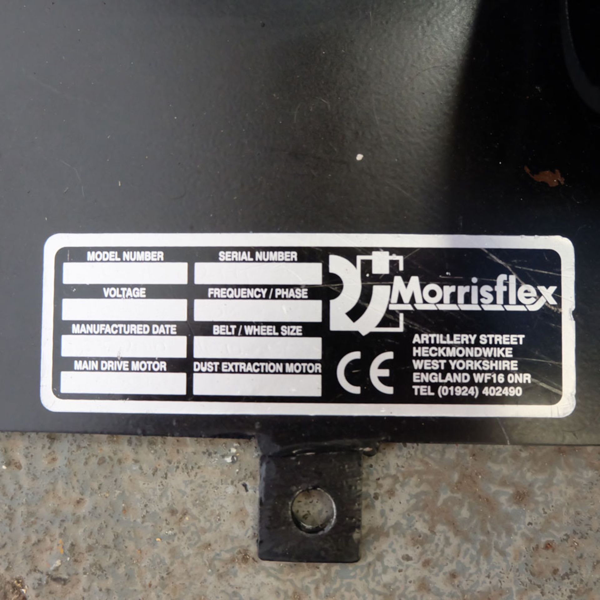 Morrisflex 6" Vertical Linishing Machine. - Image 4 of 5