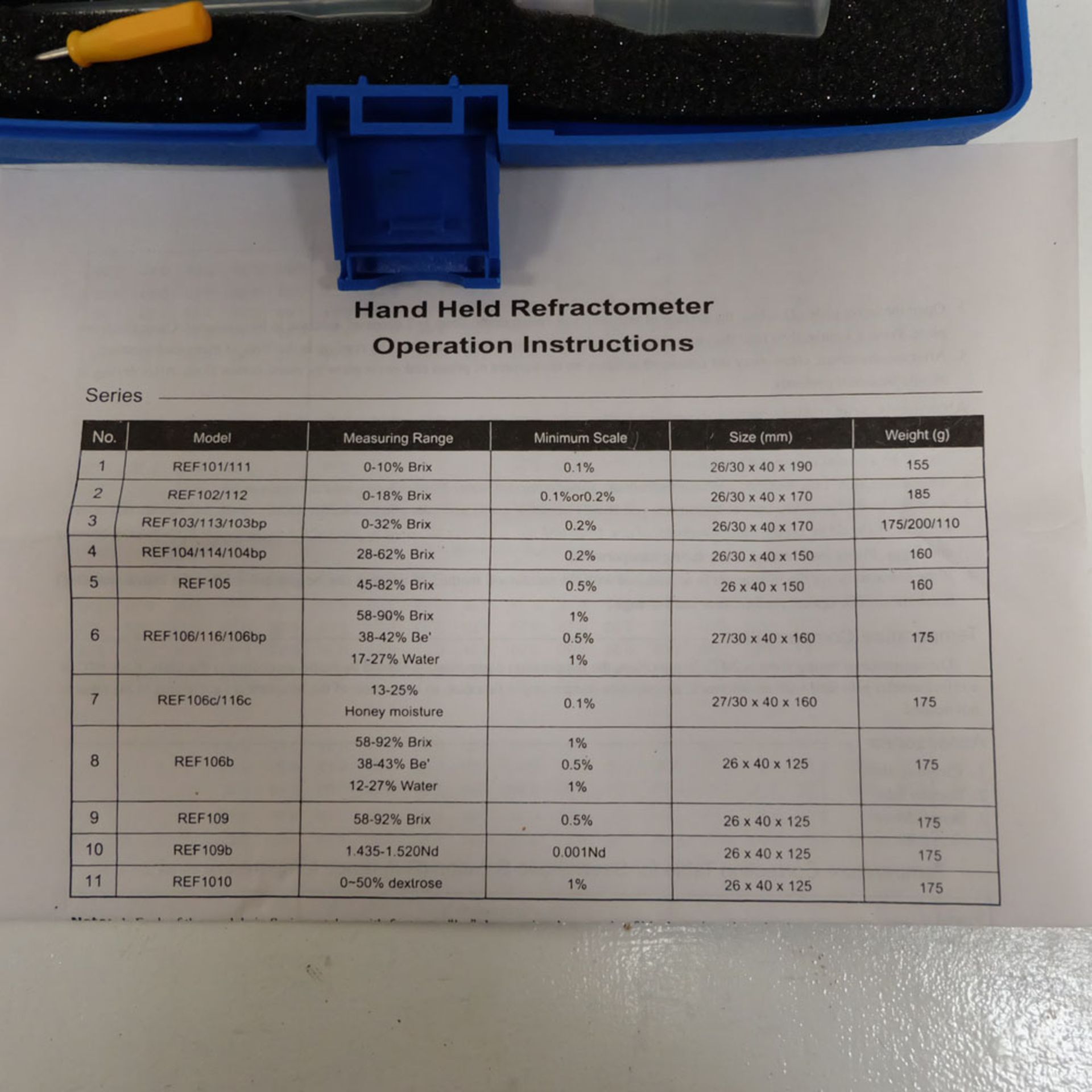 Hand-Held Refractometer. Boxed with Accessories. - Image 3 of 5