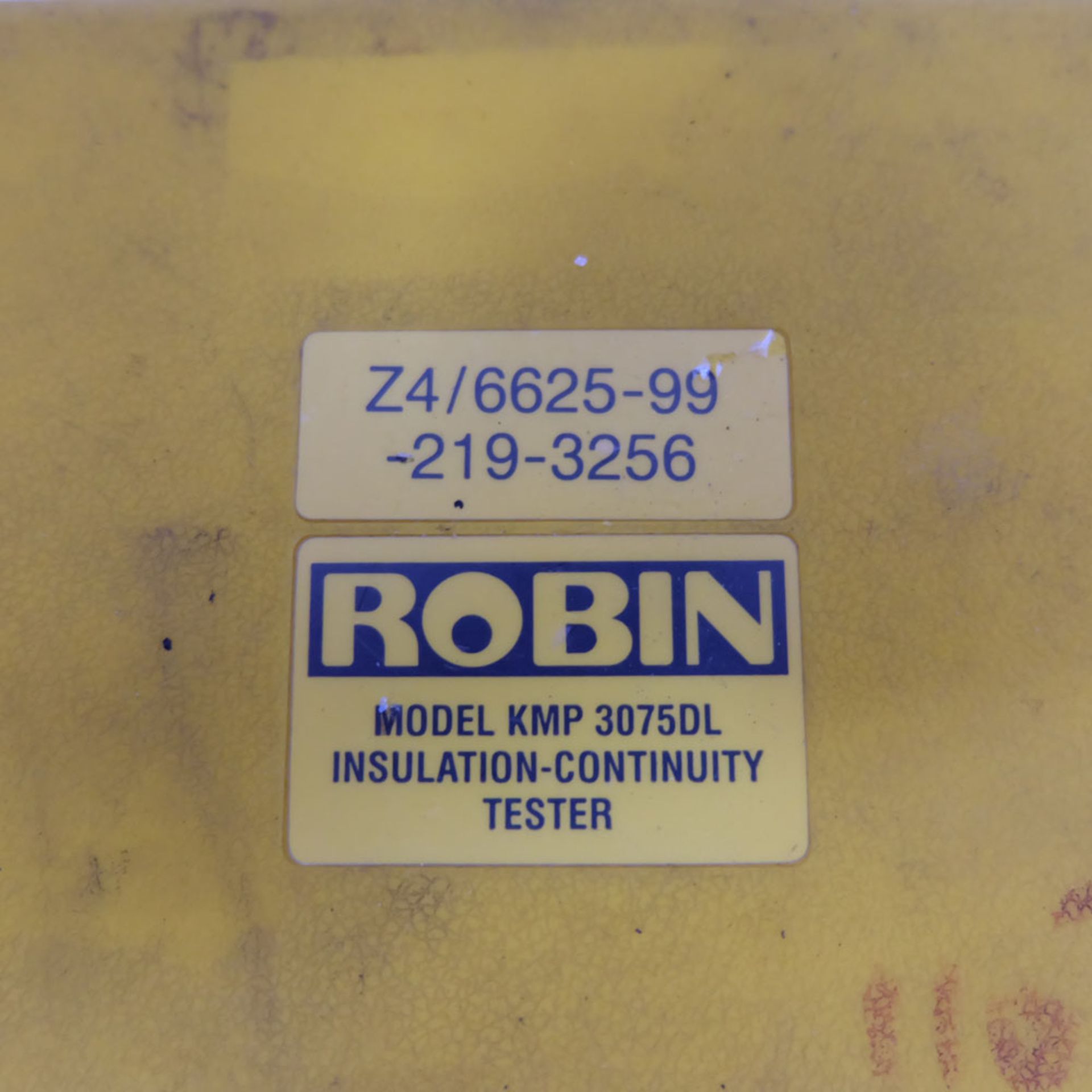 ROBIN Model KMP 3075DL Insulation-Continuity Tester. - Image 6 of 6