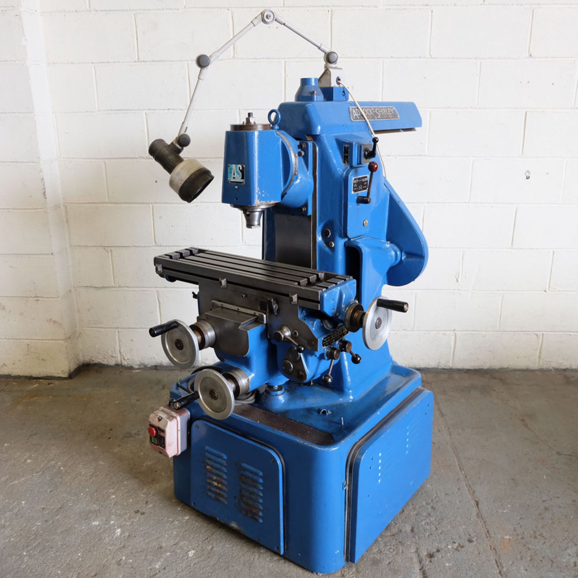 Adcock & Shipley Type 1 EA Horizontal Milling Machine.