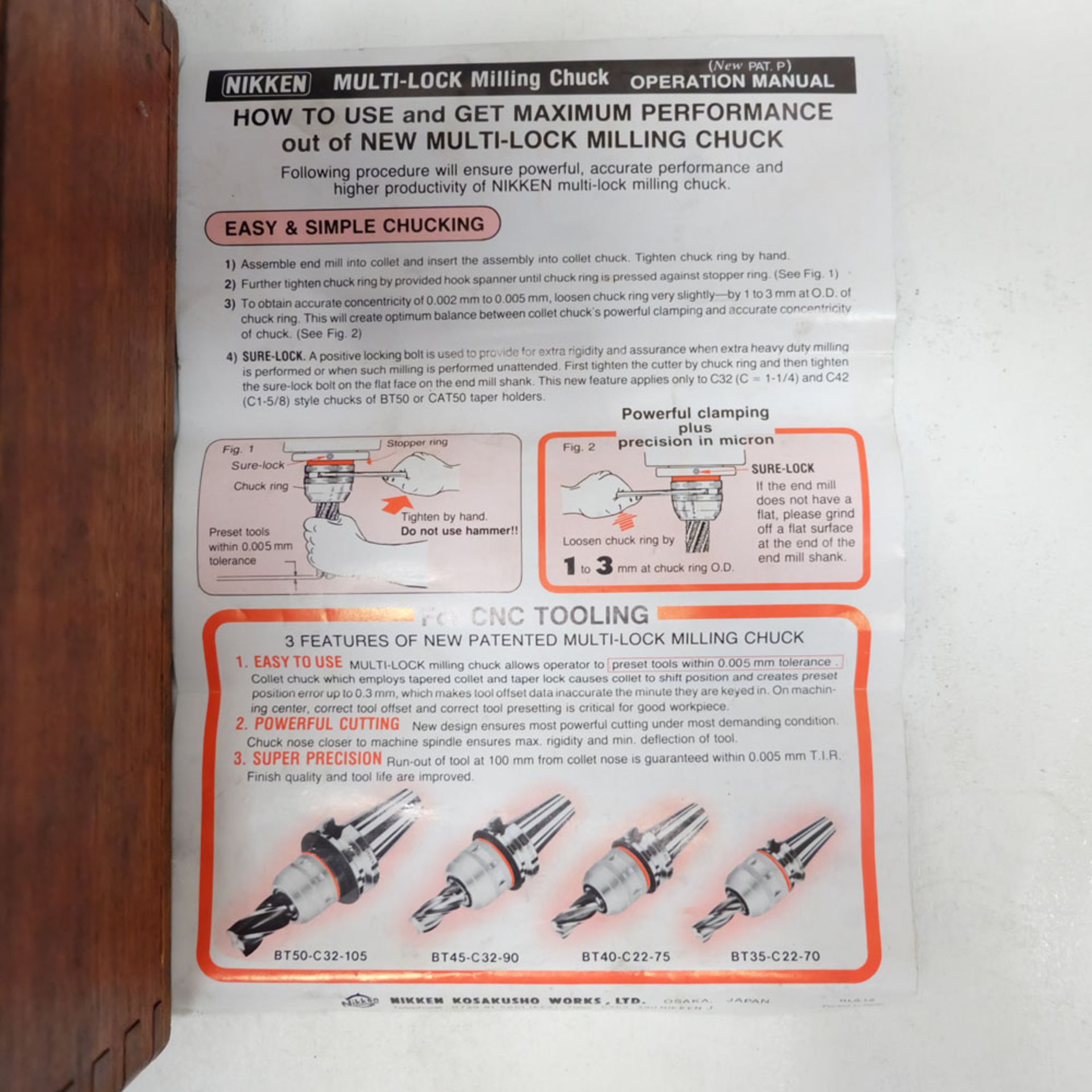 NIKKEN Multi-Lock Milling Chuck. - Image 5 of 8
