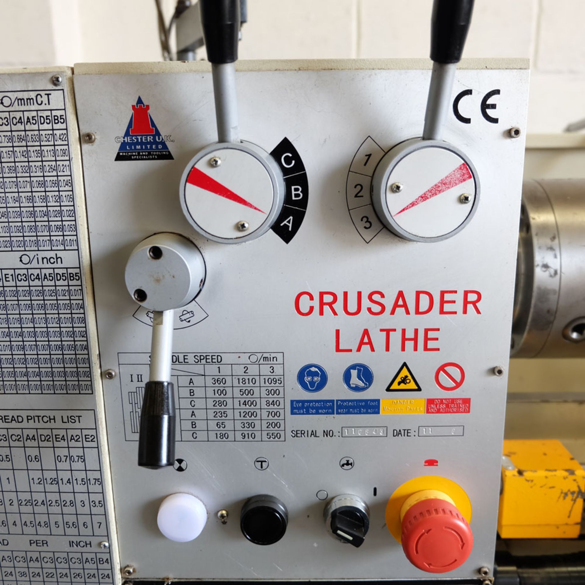 Chester Crusader Gap Bed Tool Room Centre Lathe. - Image 11 of 15