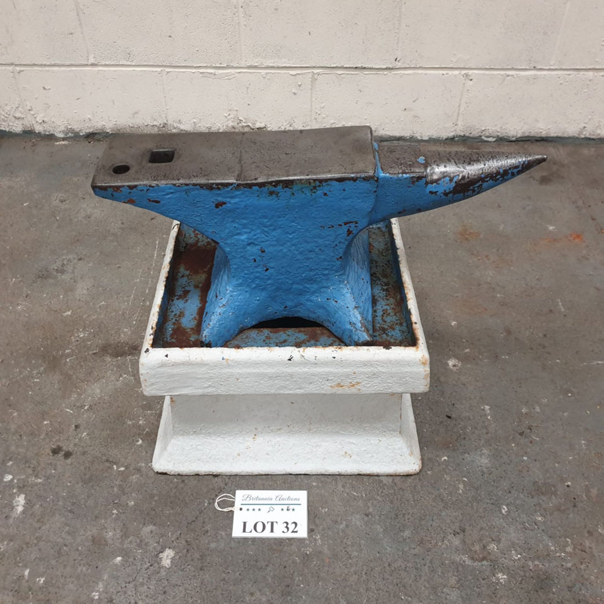 Blacksmiths Anvil on Cast Iron Stand.