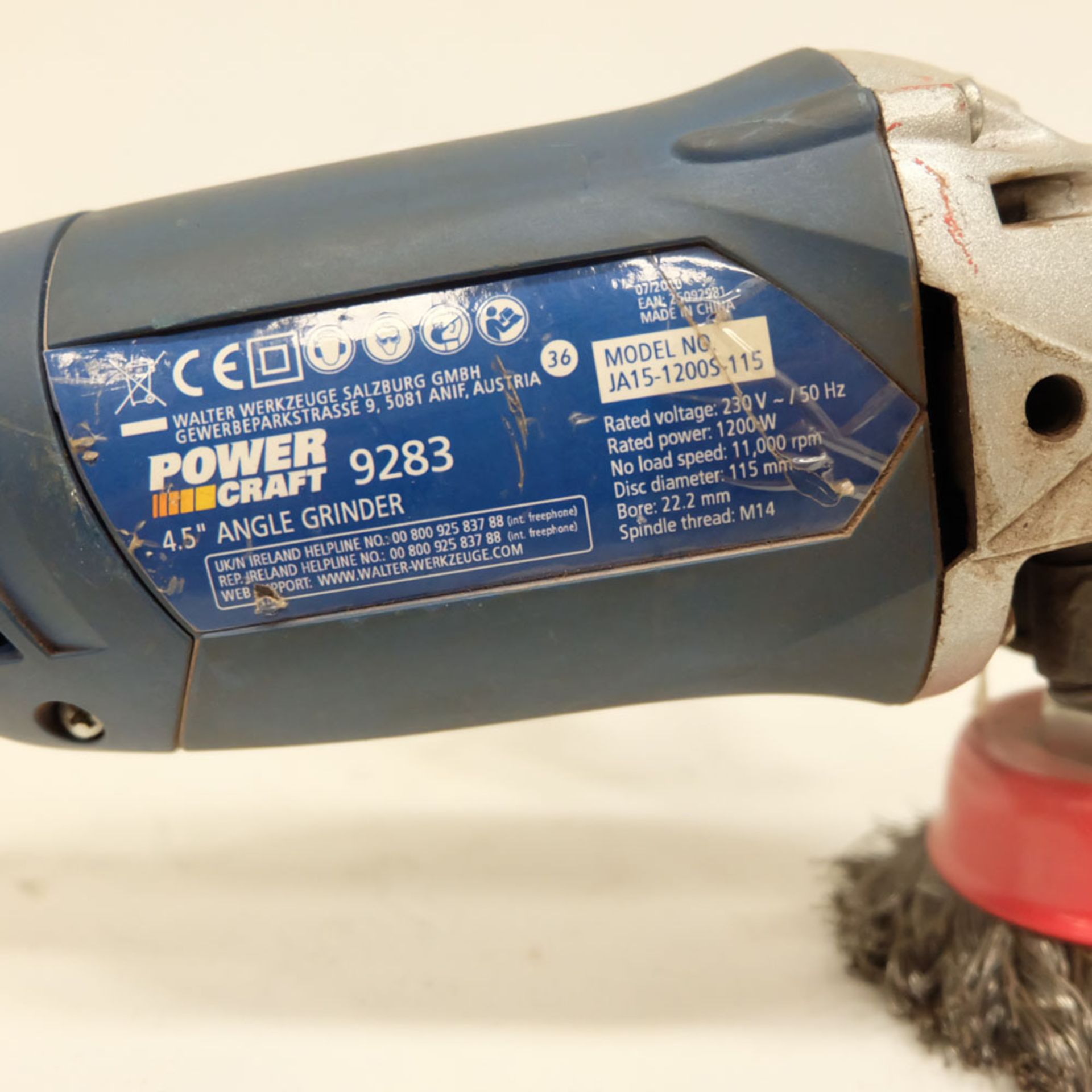 Power Craft 1200W Angle Grinder. - Image 4 of 5