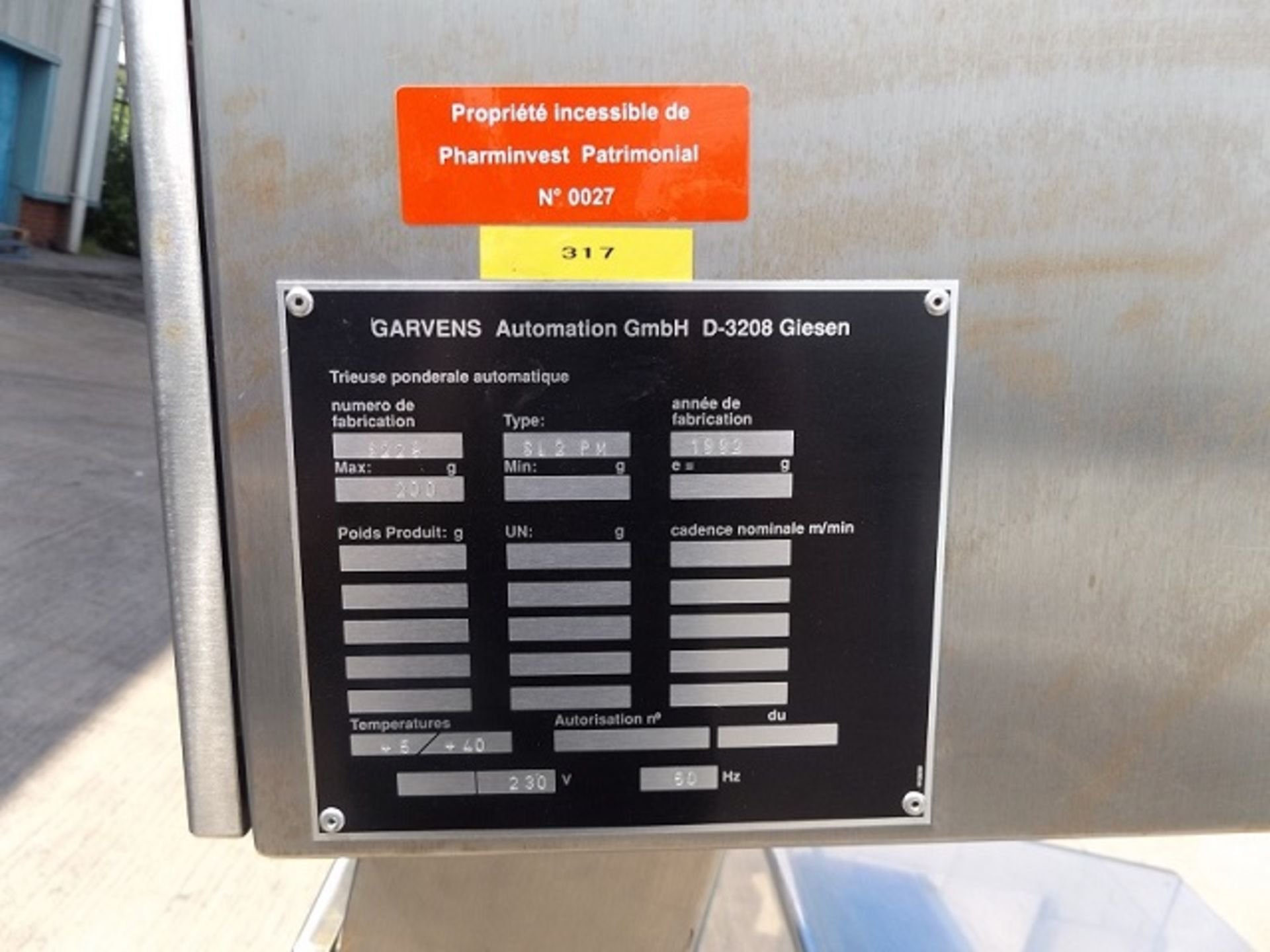 Garvens model SL2PM all Stainless Steel construction checkweigher - Image 12 of 12