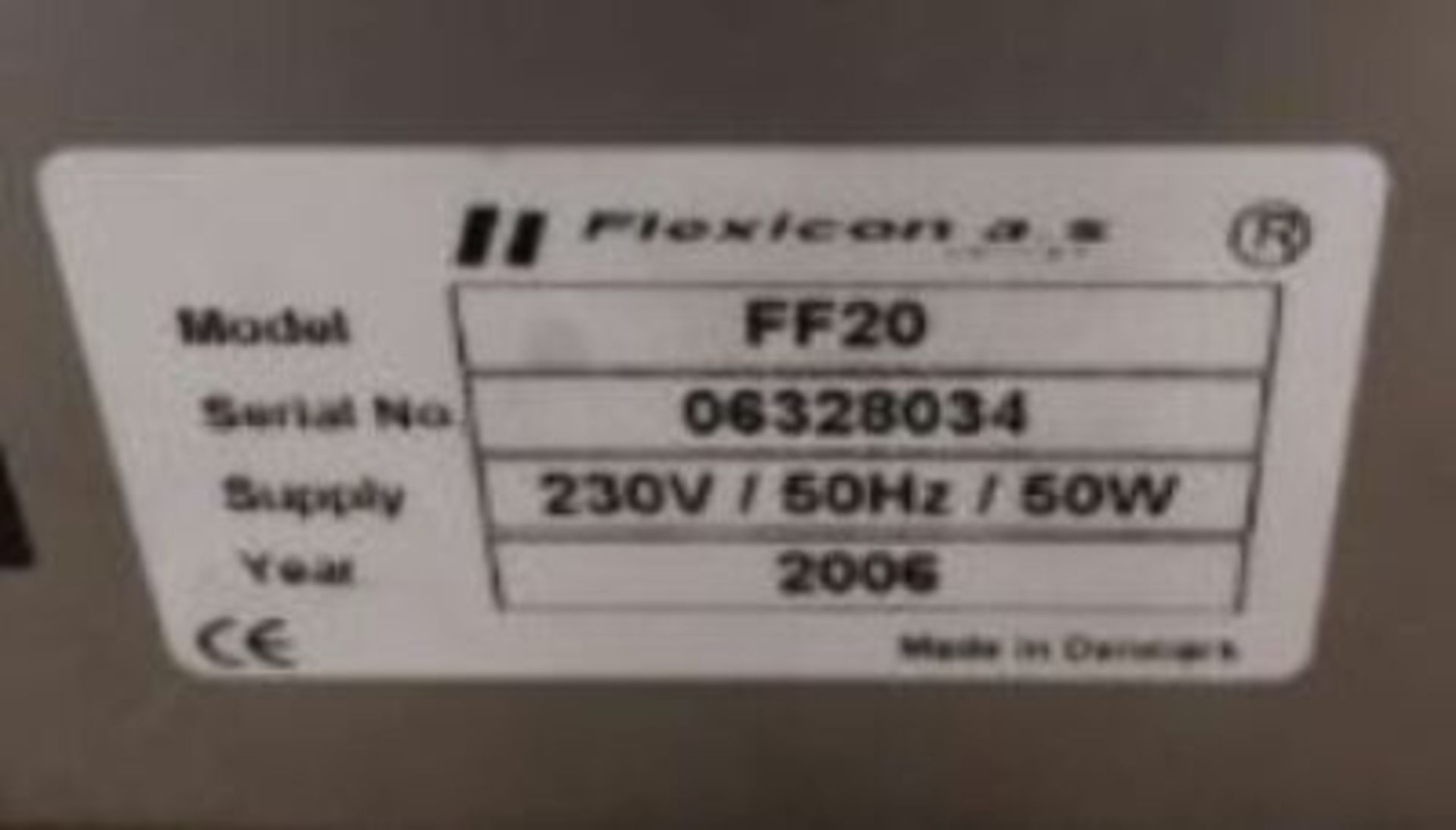 Flexicon Model:FF20 Flexfeed 20 - *S/N 06328034* - Supply 230 V/60HZ/60W - Year 2006 - Image 4 of 4