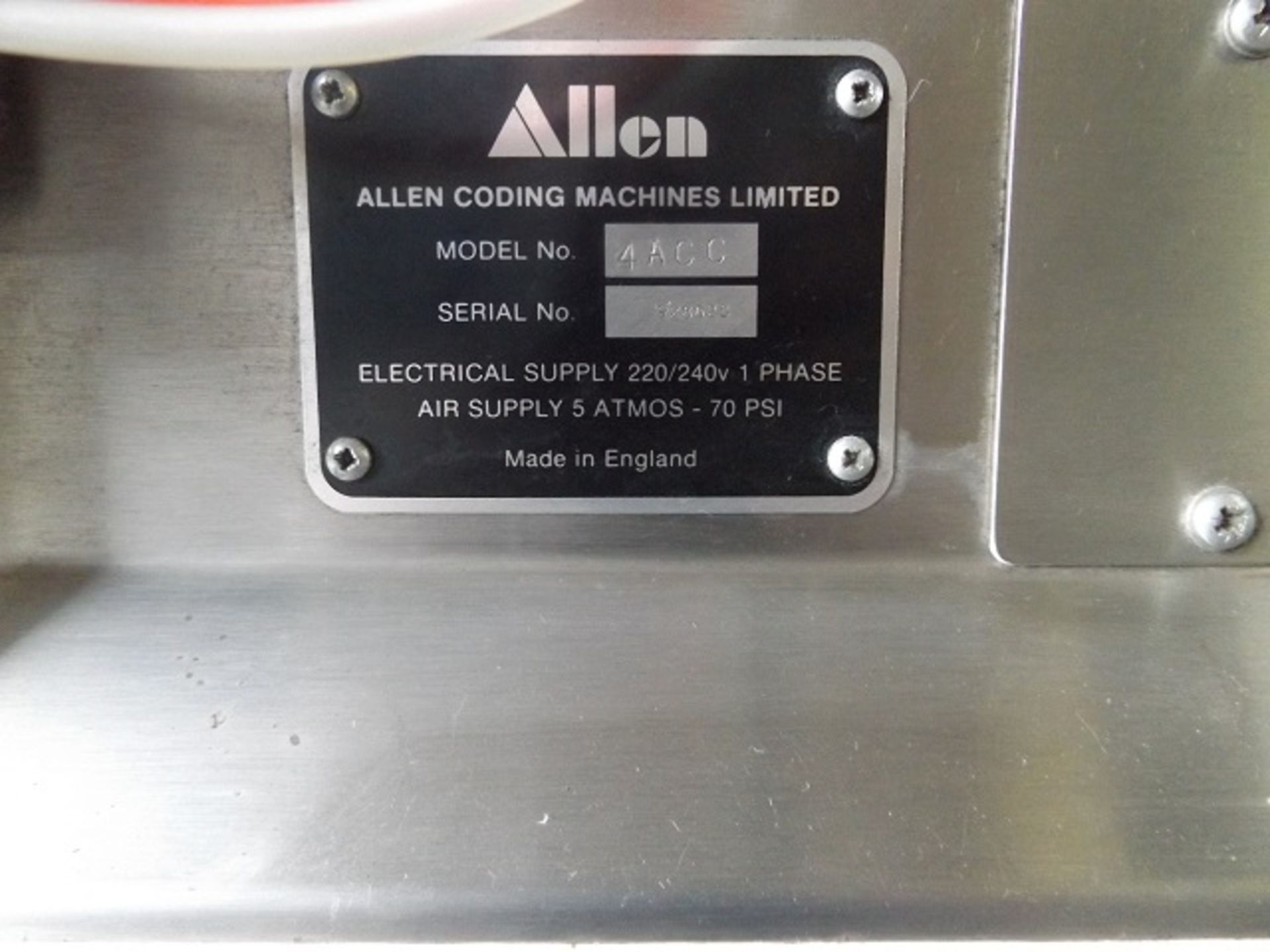 Allen model 4ACC carton coder - Image 13 of 13