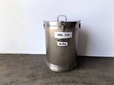 100 litre Stainless Steel holding tank