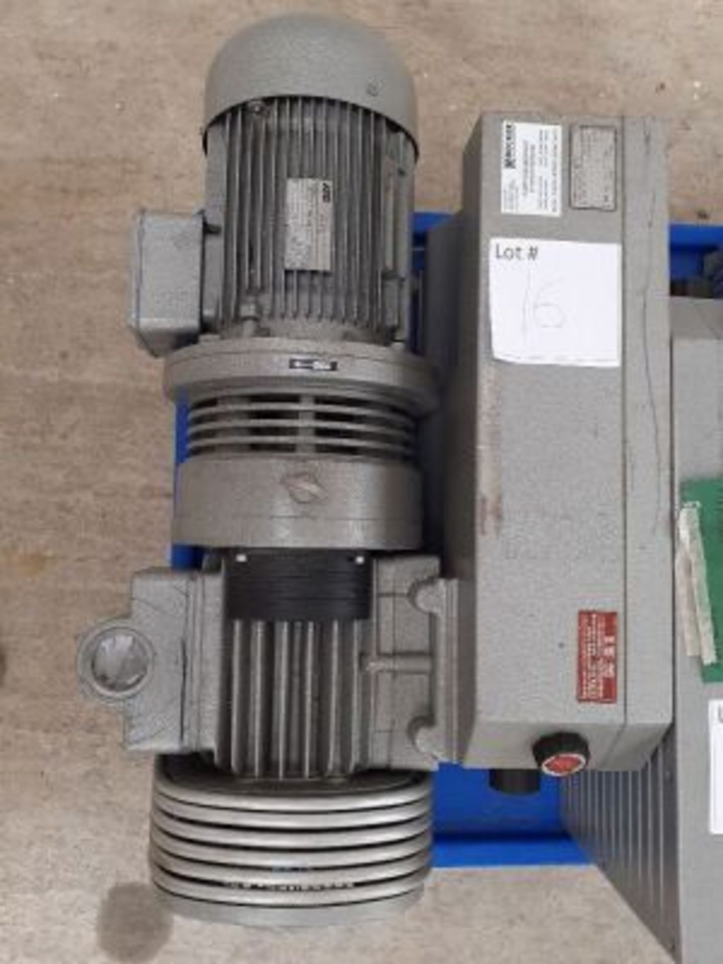 Elmo Rietschle Type VCAH 100: Vacuum Pump S/N: 2325560 Equipped with ATB Type YAF 100L/4H-12