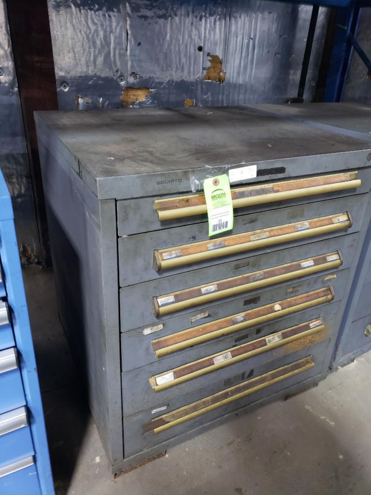6 drawer Equipto tool cabinet. 34tall x 30wide x 28deep. - Image 2 of 3