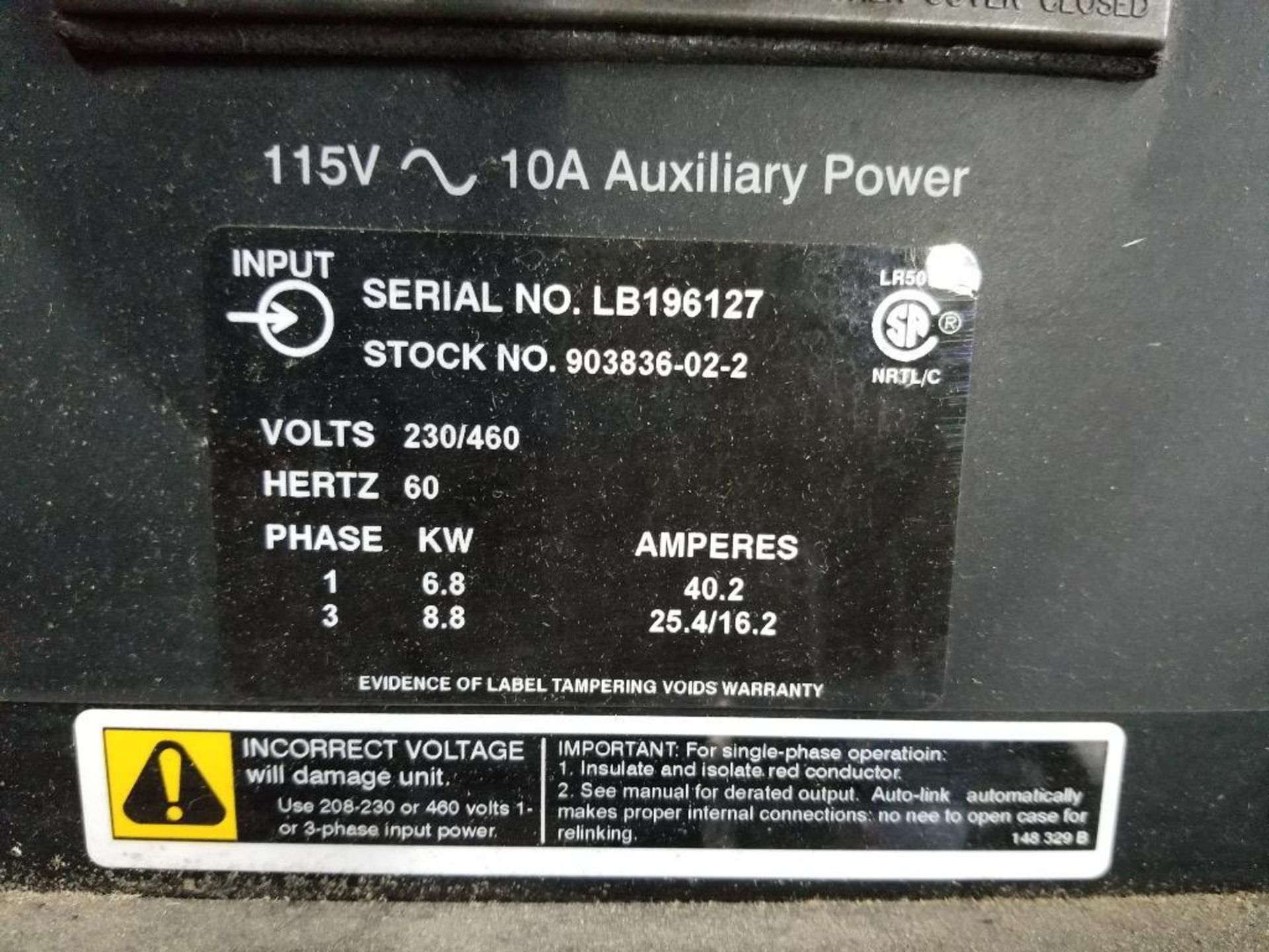 Miller Maxstar 300LX welder power supply. 230/460v single OR 3 phase. - Image 4 of 4