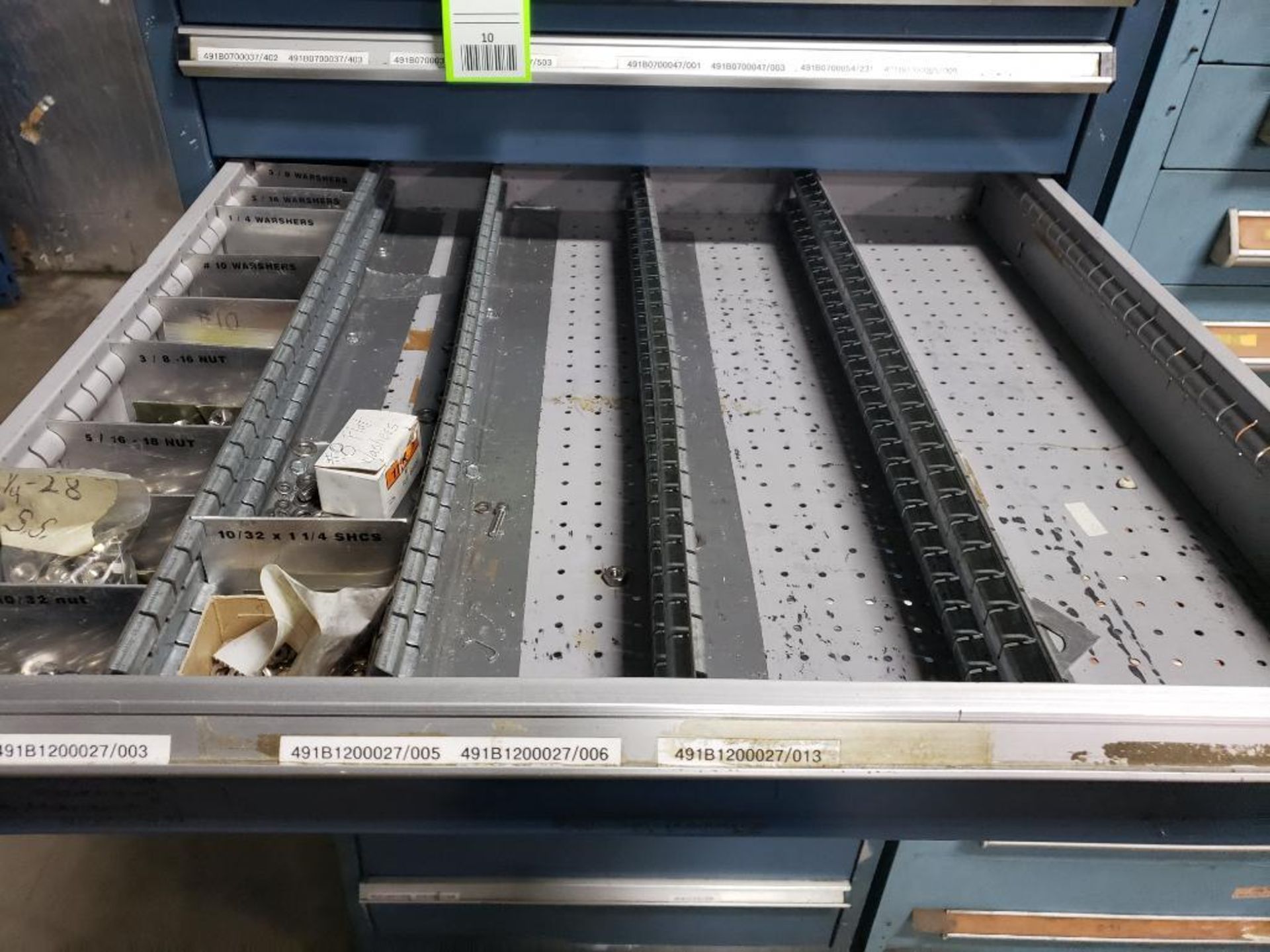 9 drawer tool cabinet. (appears to be Lista) 59tall x 29wide x 28deep. - Image 4 of 4