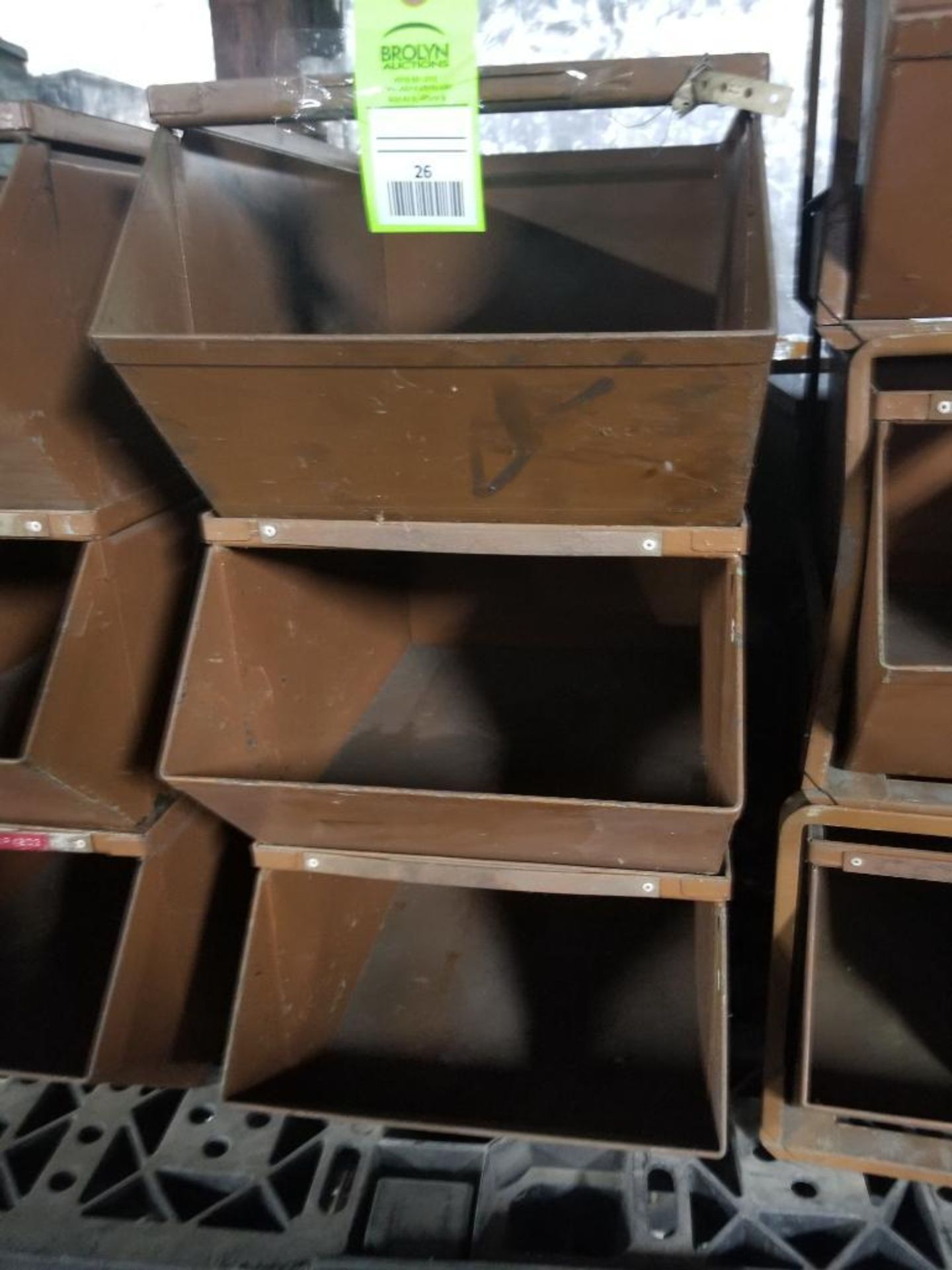 14 drawer stacking metal parts bins. - Image 2 of 5