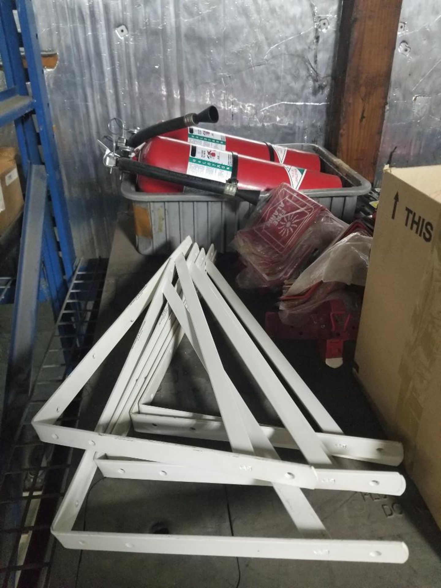 Pallet of assorted fire safety equipment. - Image 2 of 5