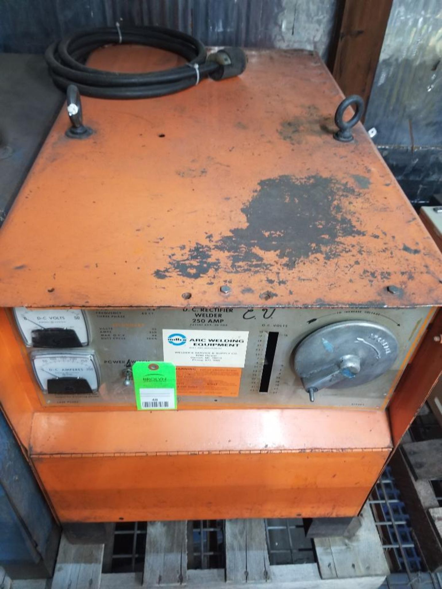 Airco welder. Model 2.5DTR-224-A. 3 phase 208/230/460v 3 phase.