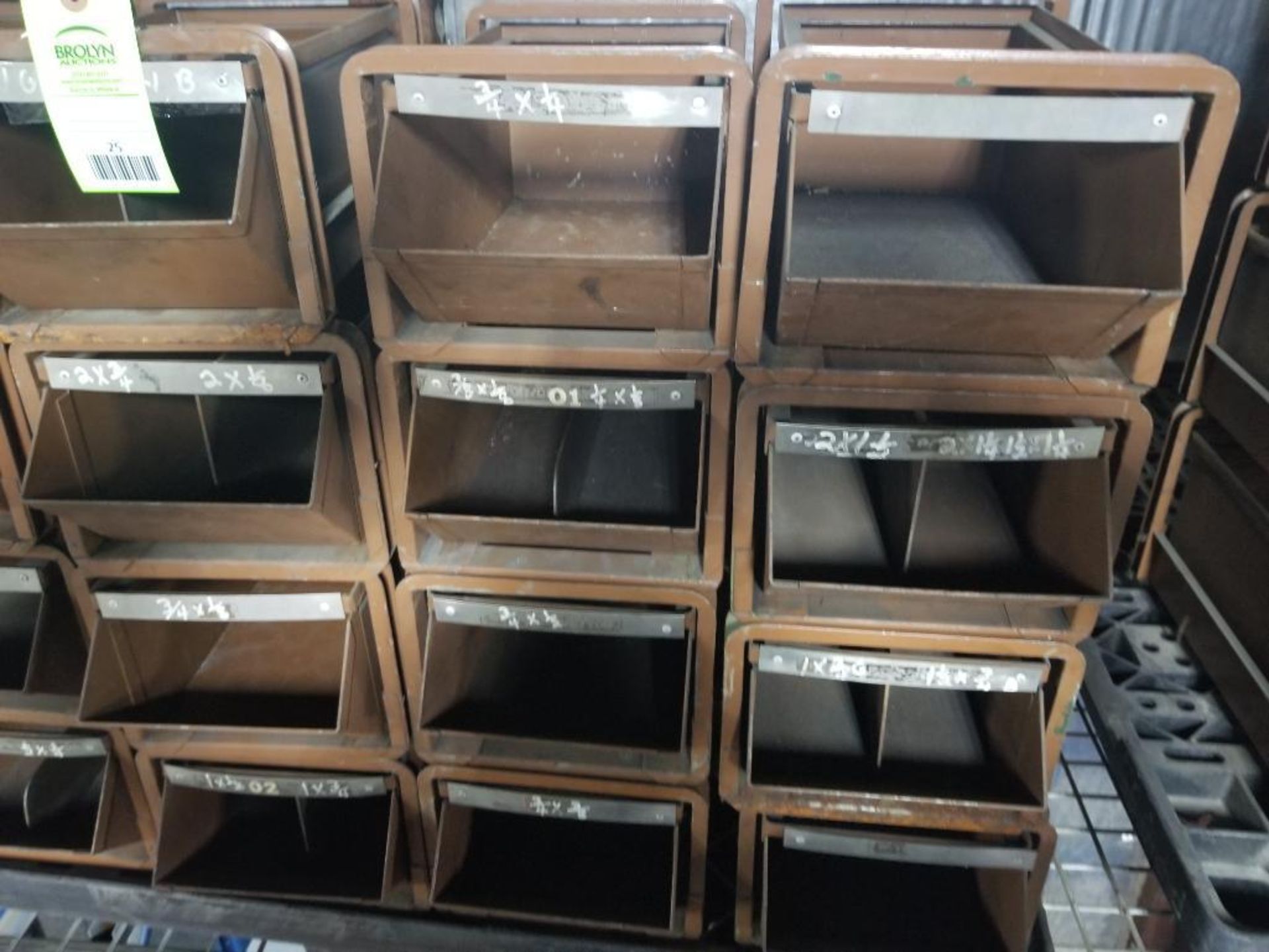 16 drawer metal parts bins. - Image 5 of 5