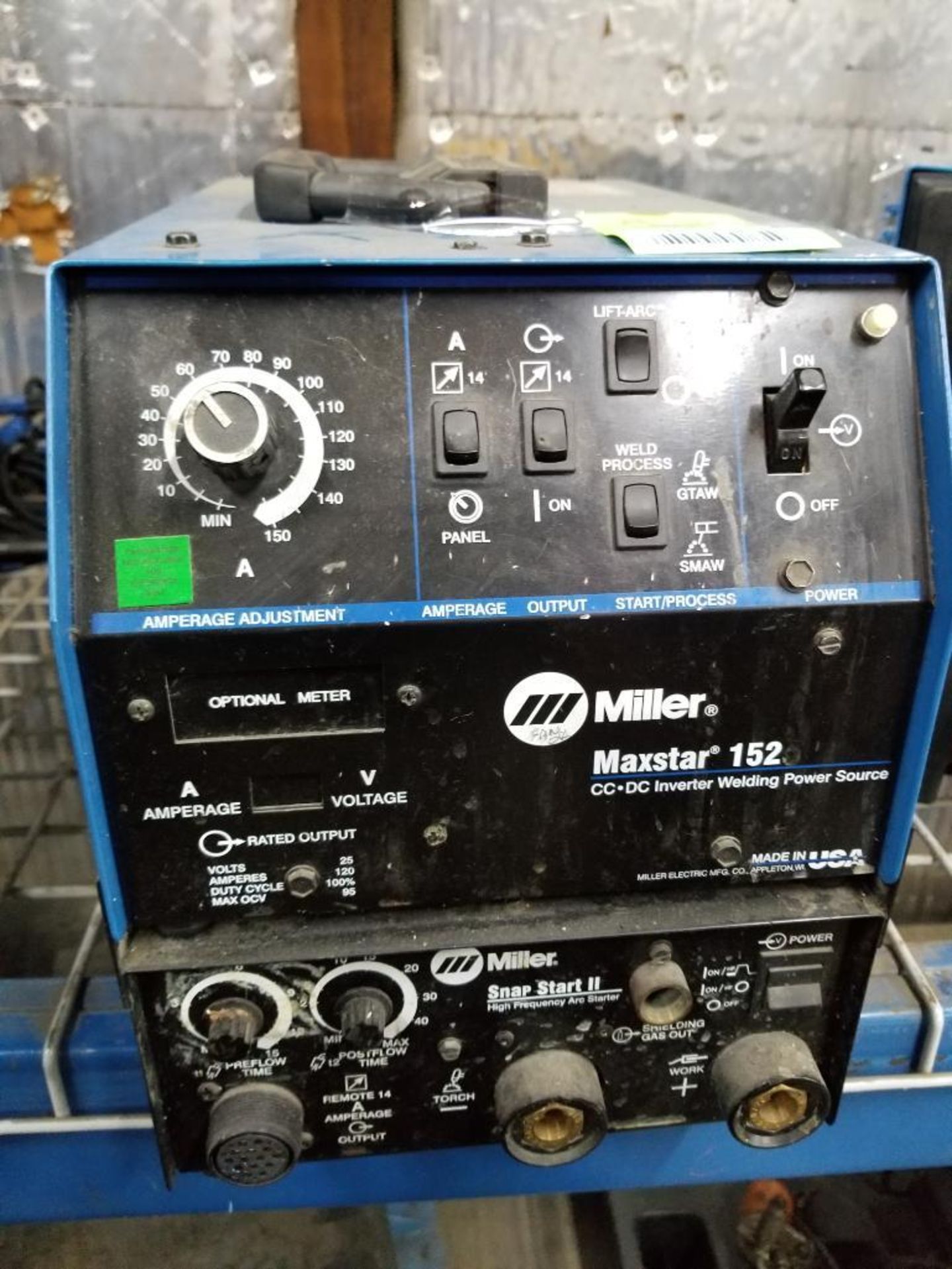 Miller Maxstar 152 CC/DC inverter welding power source. 115/230v single phase. Snapstart II.