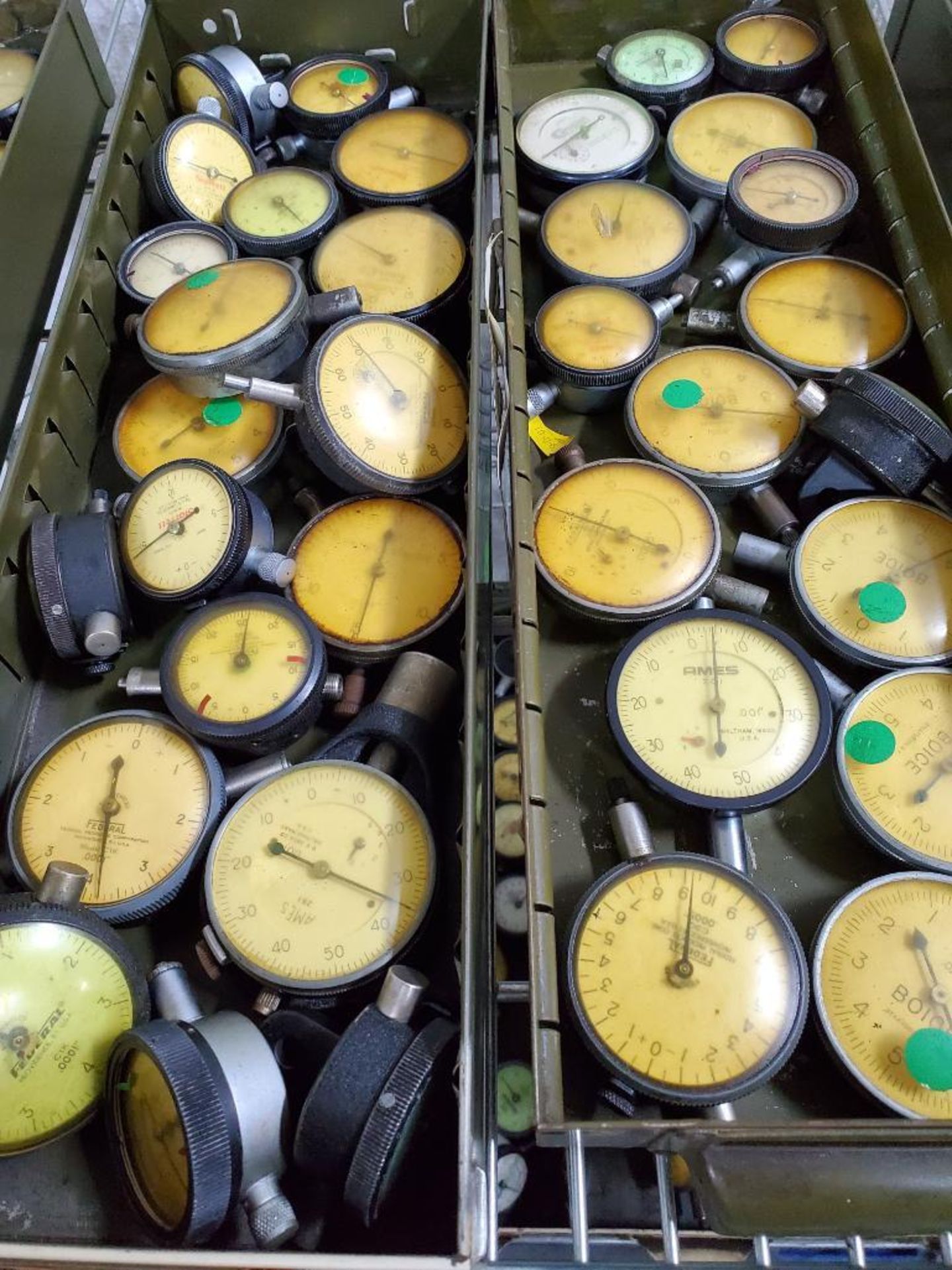 Large assortment of dial indicators. - Image 2 of 2