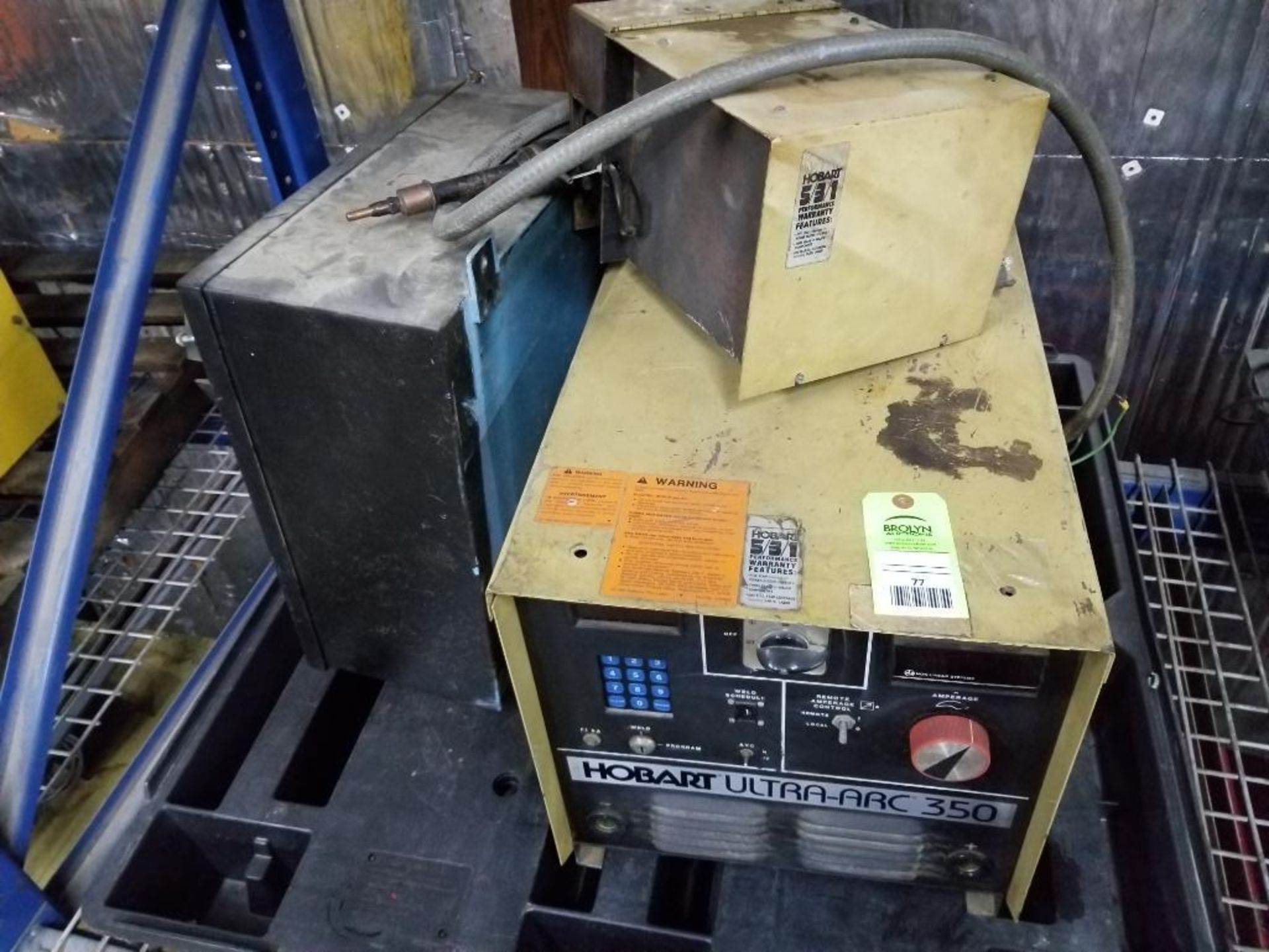 Hobart Ultra-Arc 350 welder power supply. Includes wire feed. - Image 4 of 4