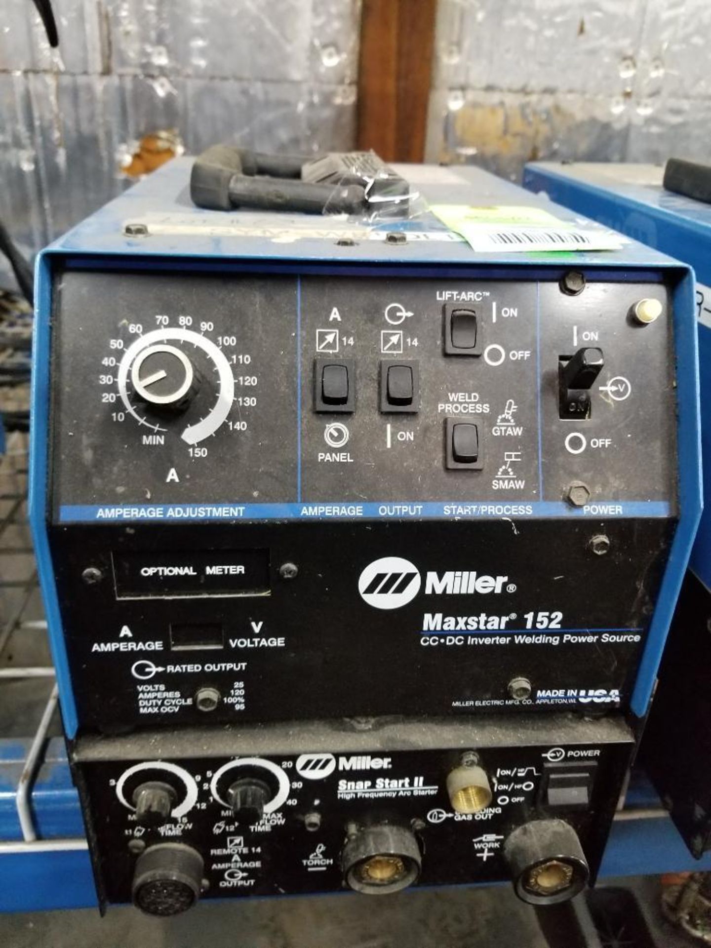 Miller Maxstar 152 CC/DC inverter welding power source. 115/230v single phase. Snapstart II.