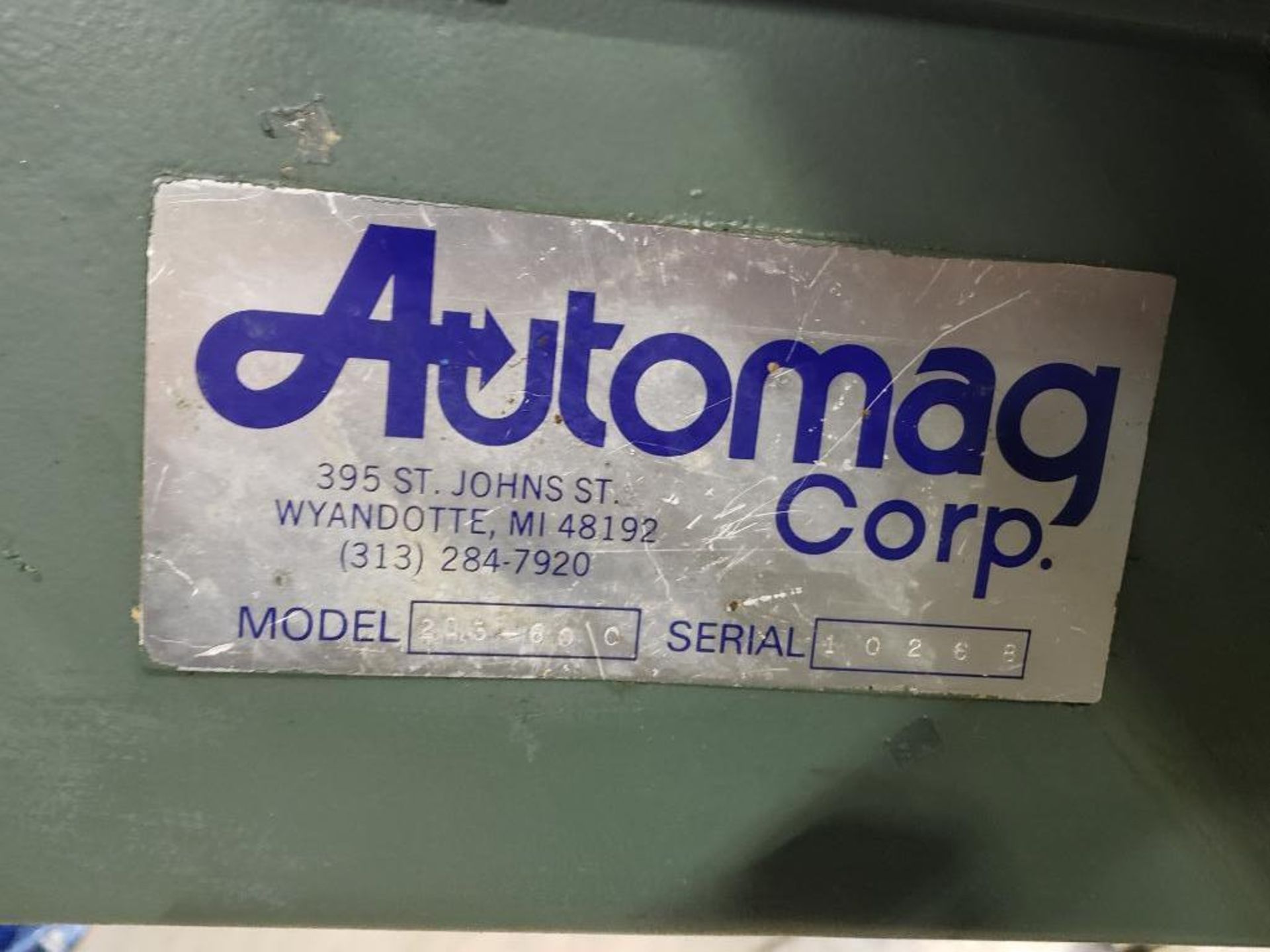 Automag Corp magnetic incline conveyor. Model 205-60C. 3 phase 460v. - Image 5 of 7