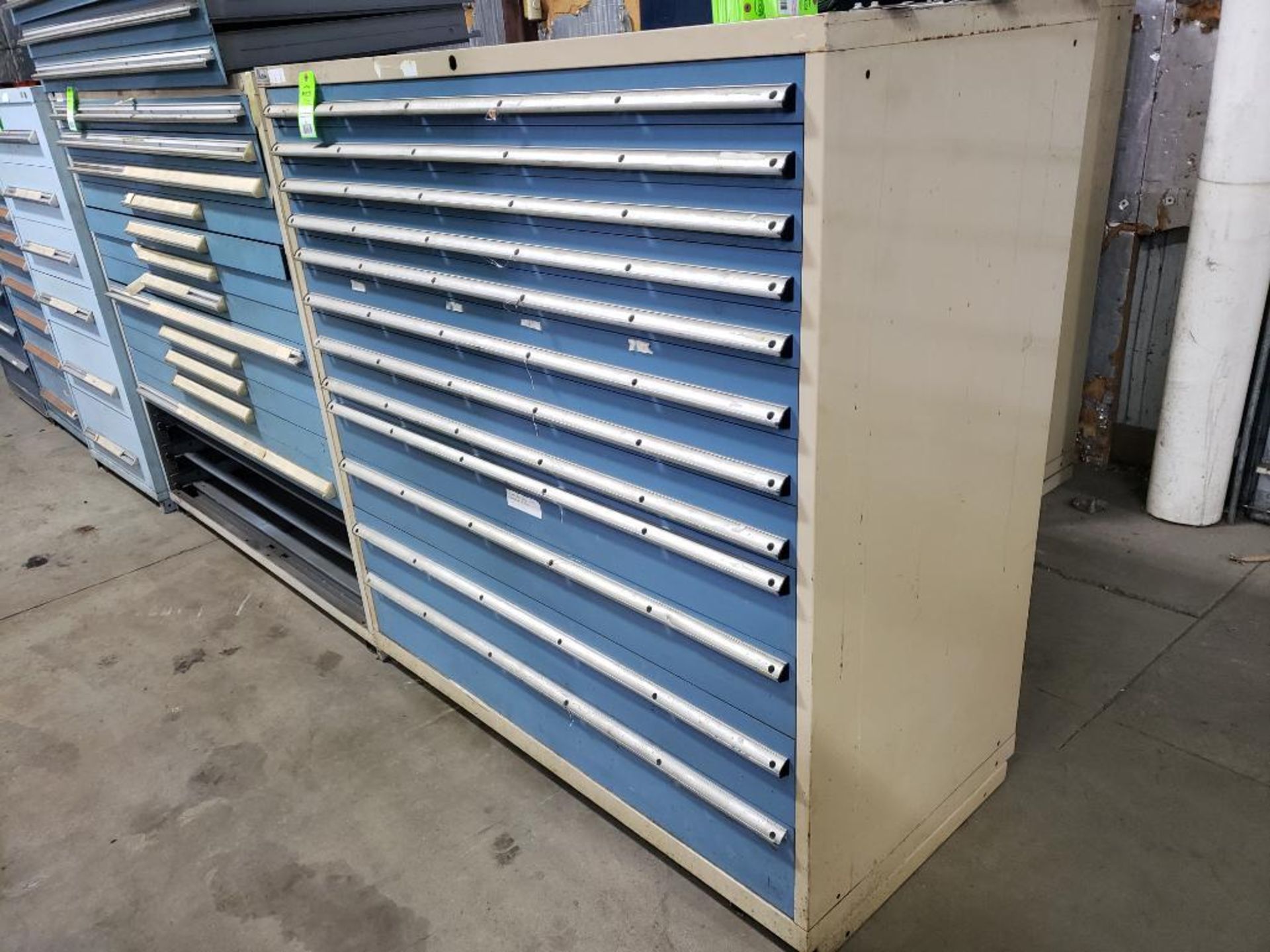 12 drawer Lista tool cabinet. 60tall x 56wide x 28deep. - Image 2 of 3