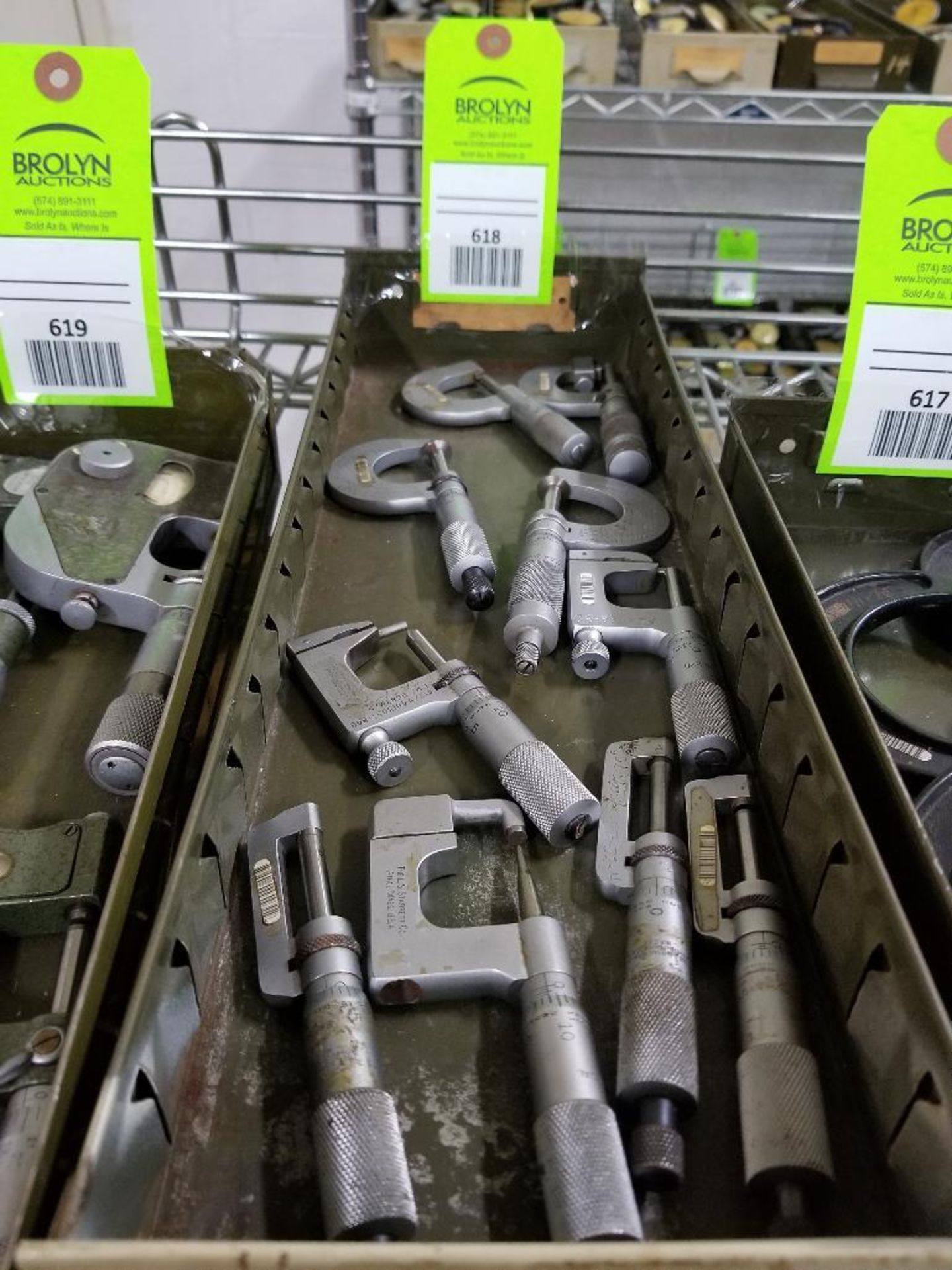 Assorted micrometers.