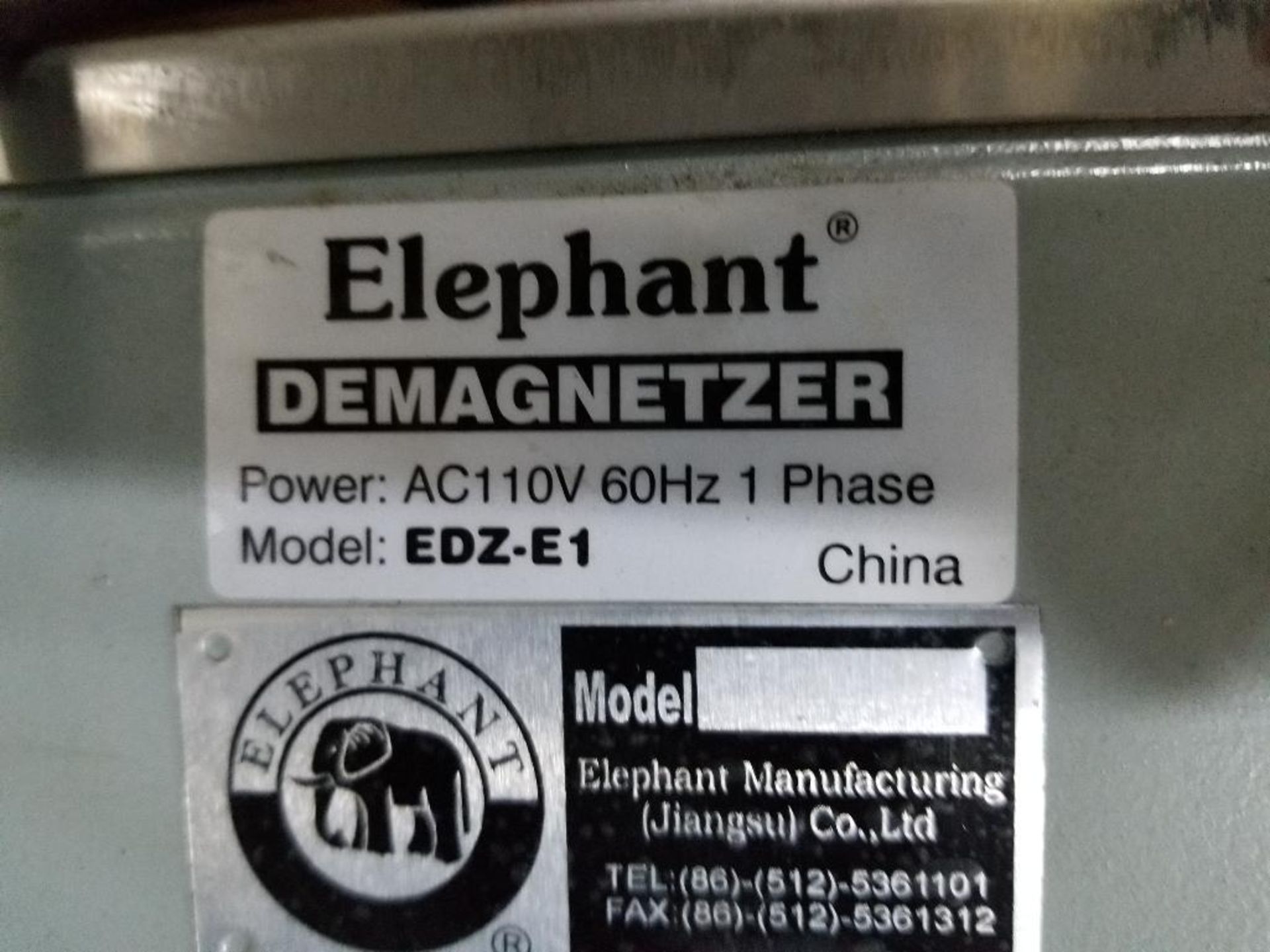 Elephant demagnetizer. Model EDZ-E1. Single phase 110v. - Image 3 of 3