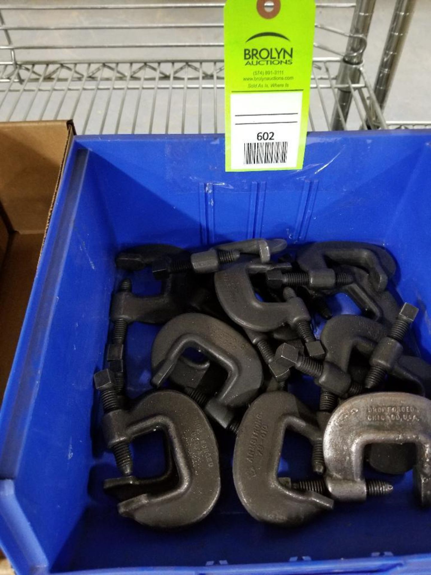 Assorted machine clamps.