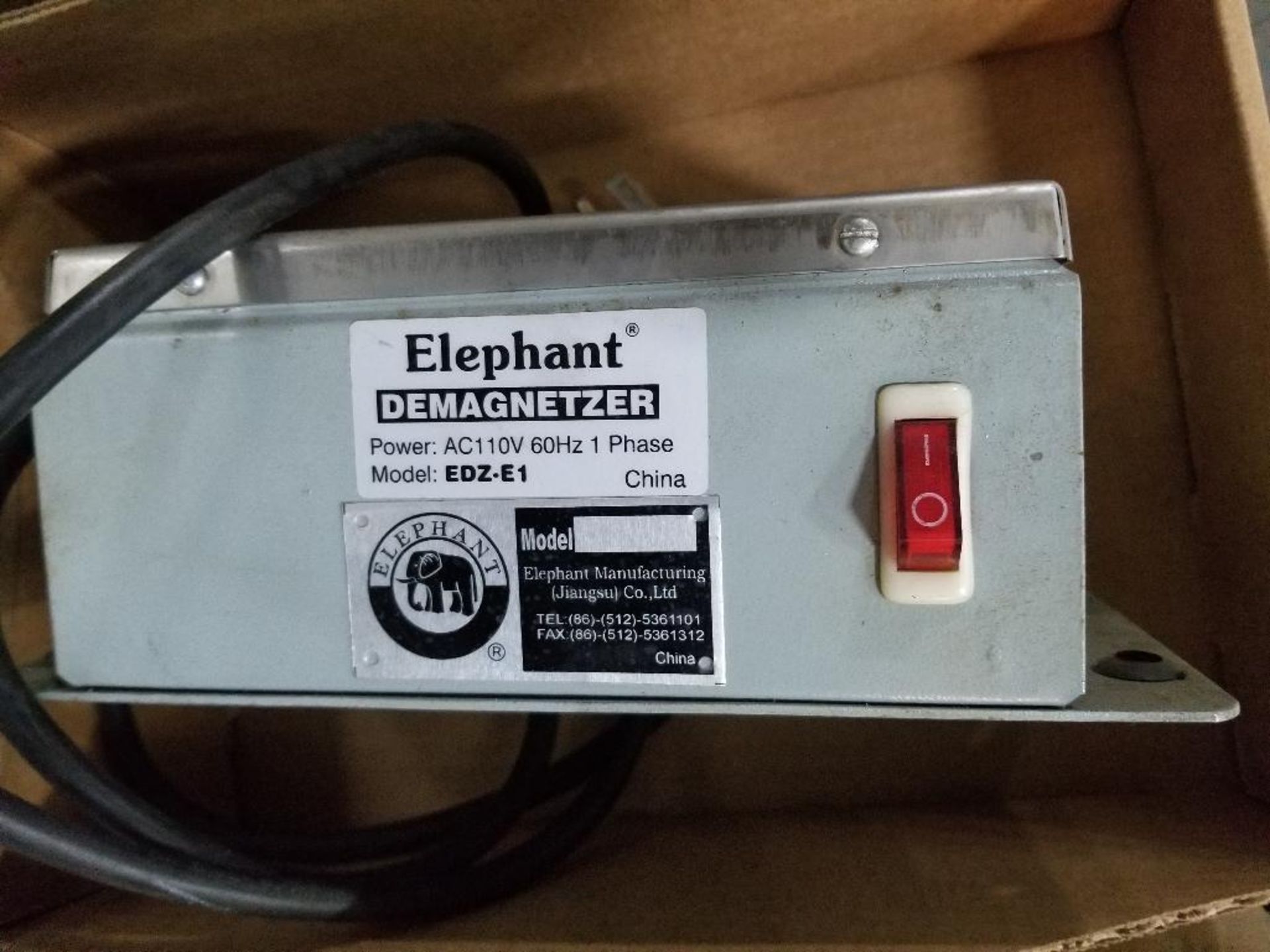 Elephant demagnetizer. Model EDZ-E1. Single phase 110v. - Image 2 of 3