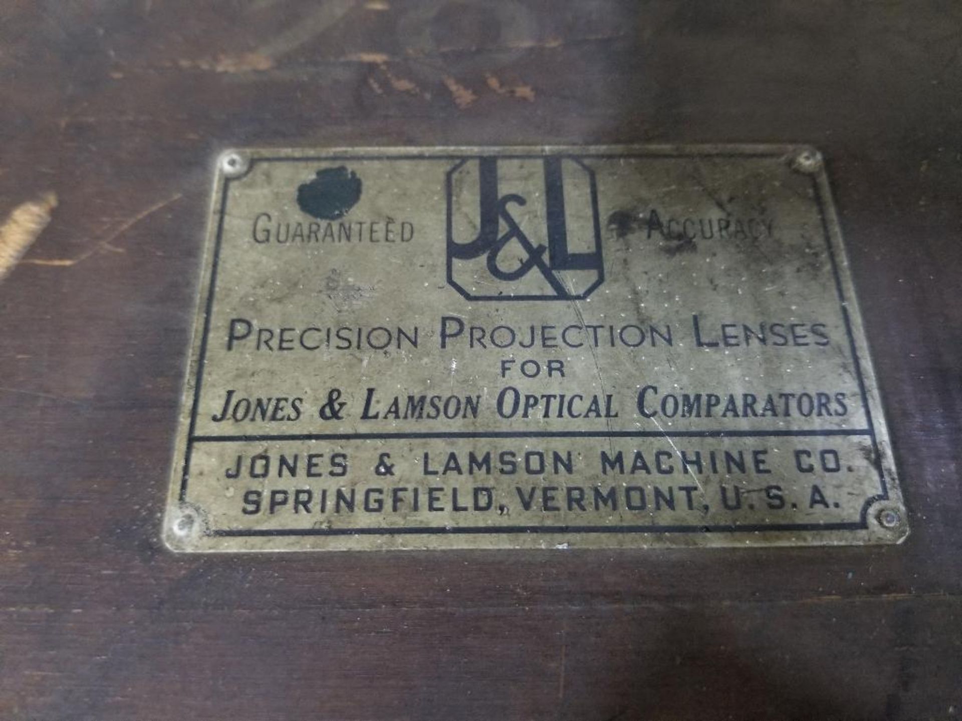 Jones and Lamson optical comparator magnification lense. - Image 4 of 4