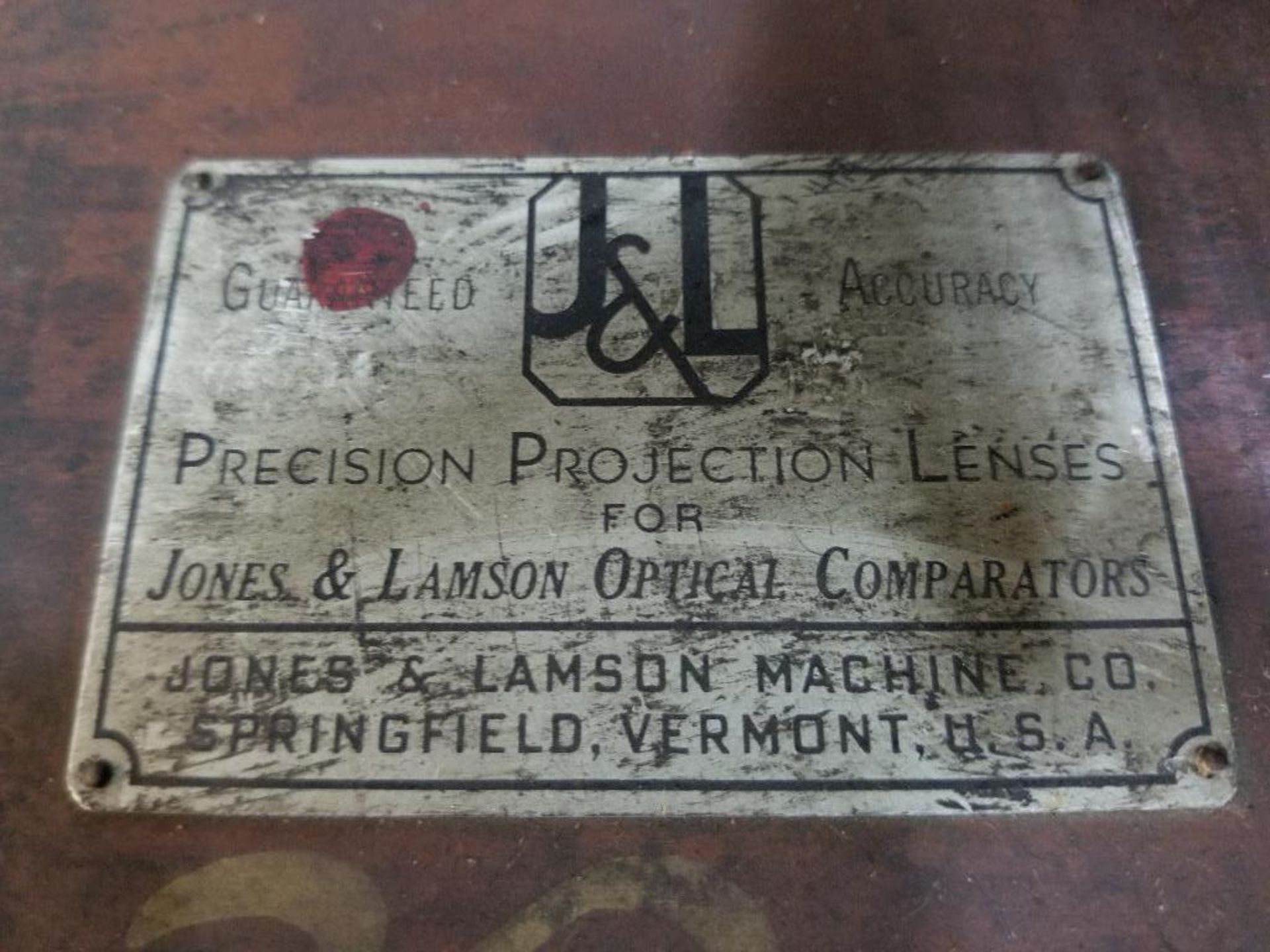 Jones and Lamson optical comparator magnification lense. - Image 4 of 4