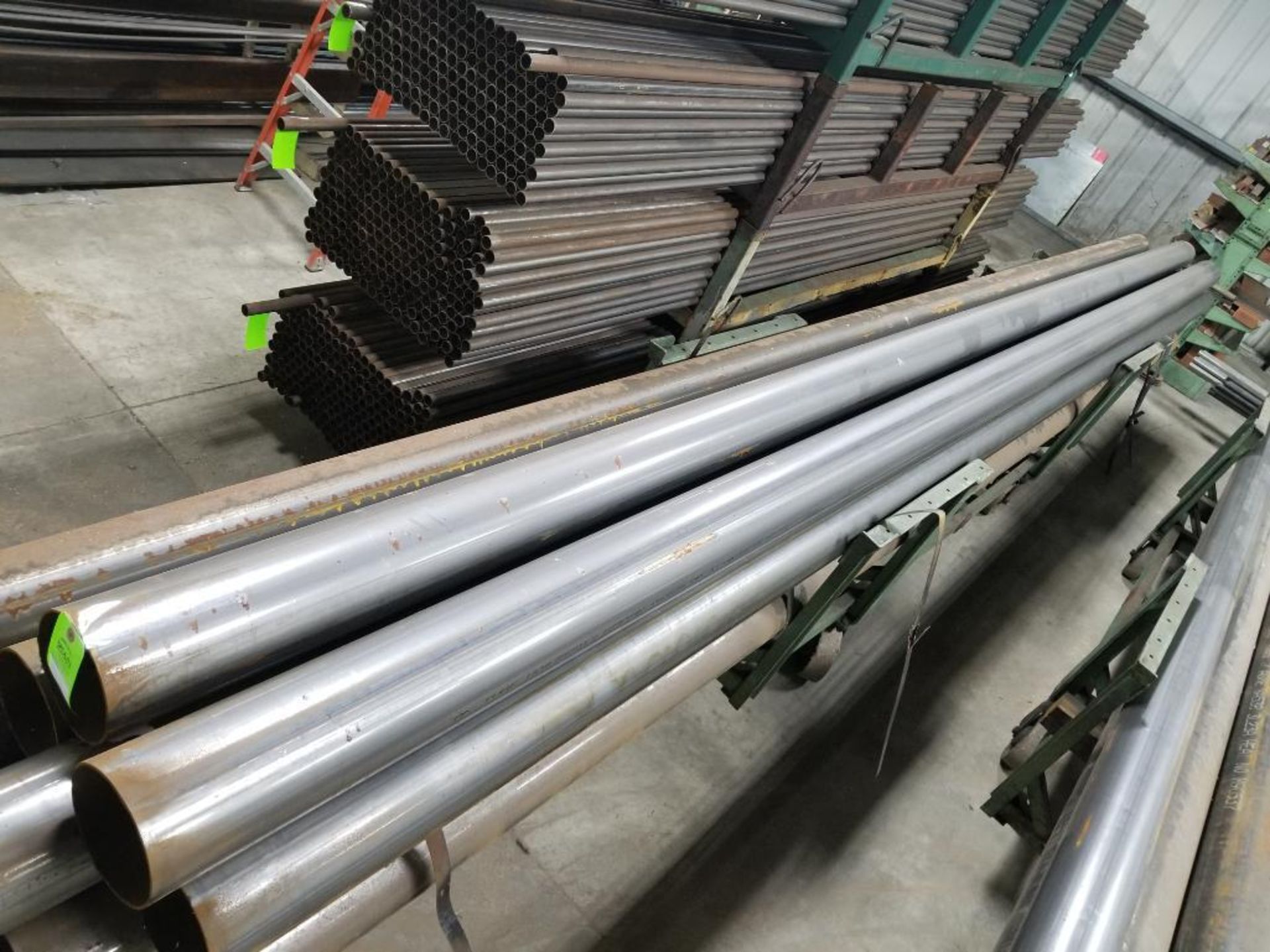 Large qty of steel tube stock as pictured in one section. - Image 3 of 3
