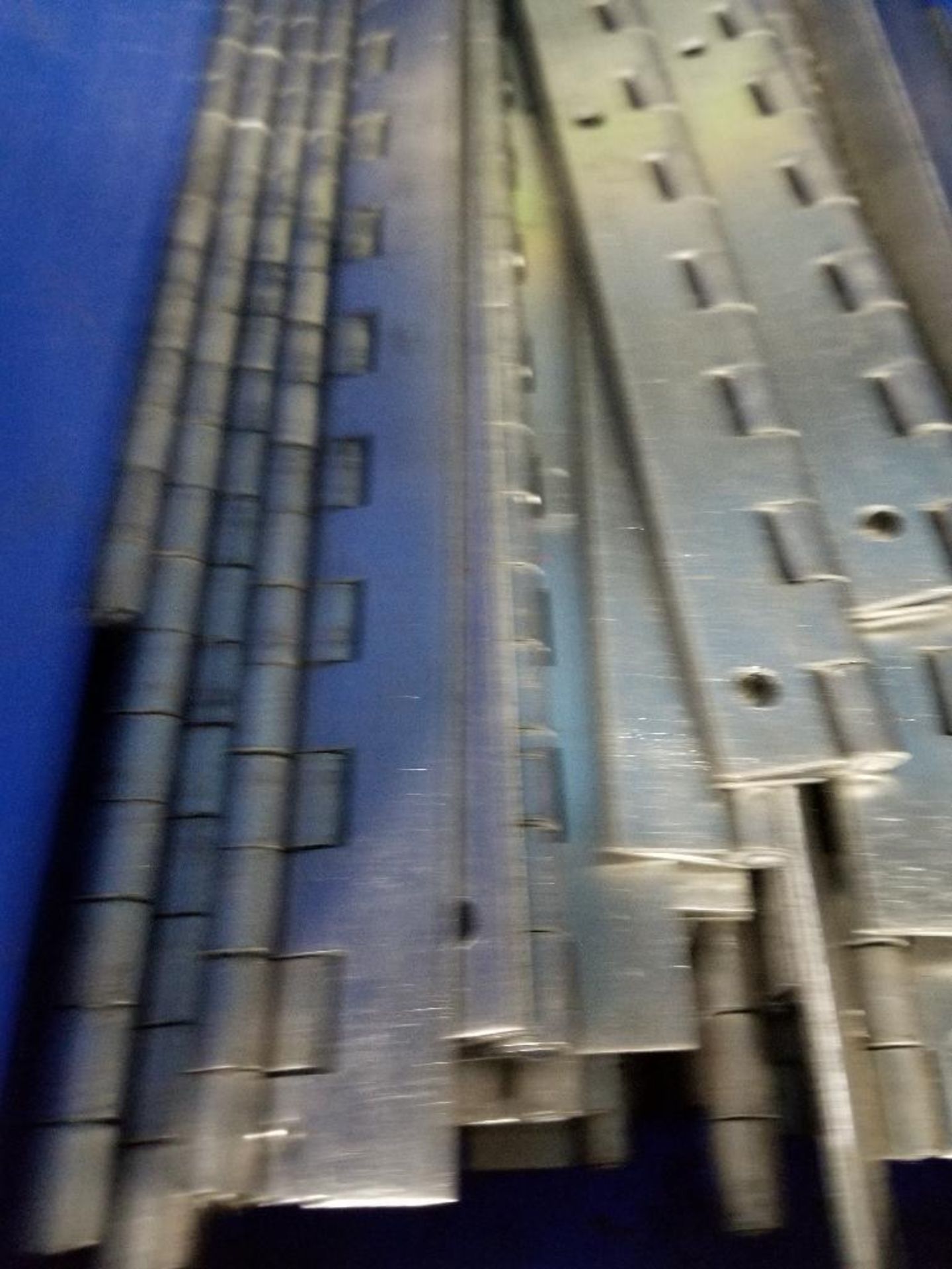 Large assortment of piano hinges. - Image 2 of 3