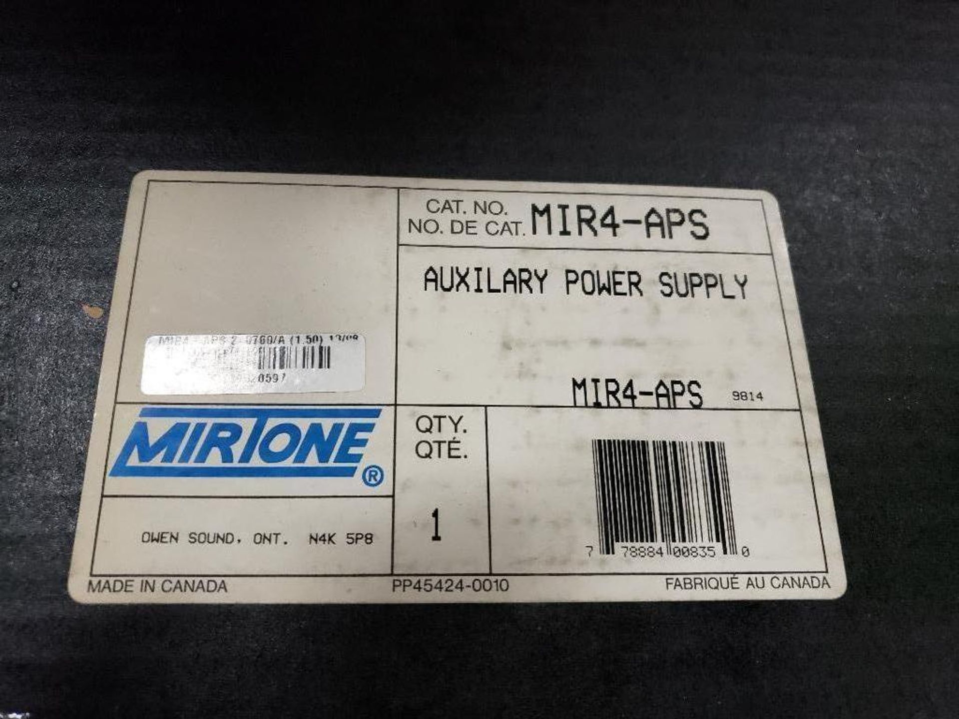 Mirtone auxilary power supply. Catalog MIR4-APS. New in box. - Image 2 of 4