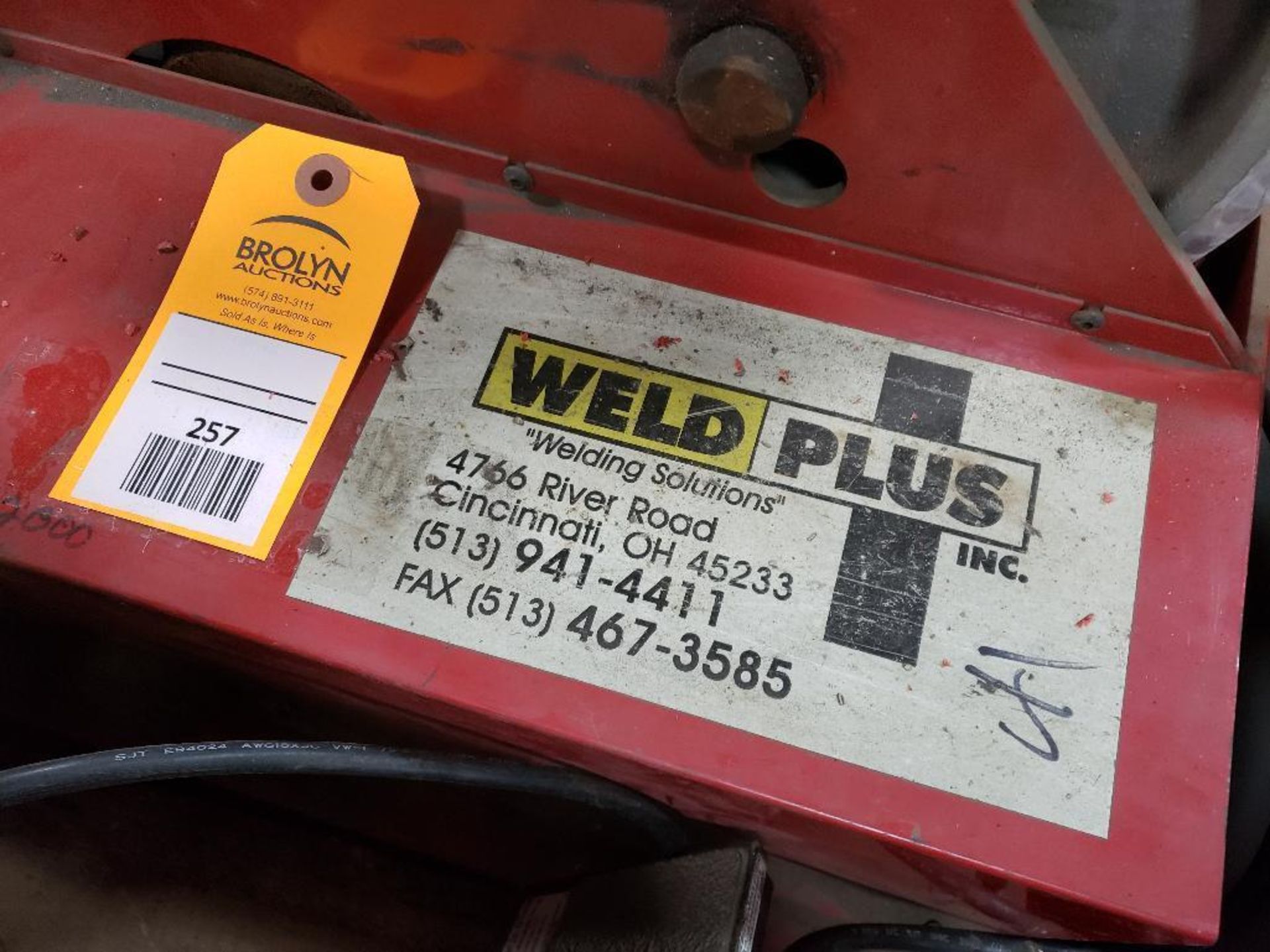 Weld Plus pipe welding roller unit. - Image 7 of 7