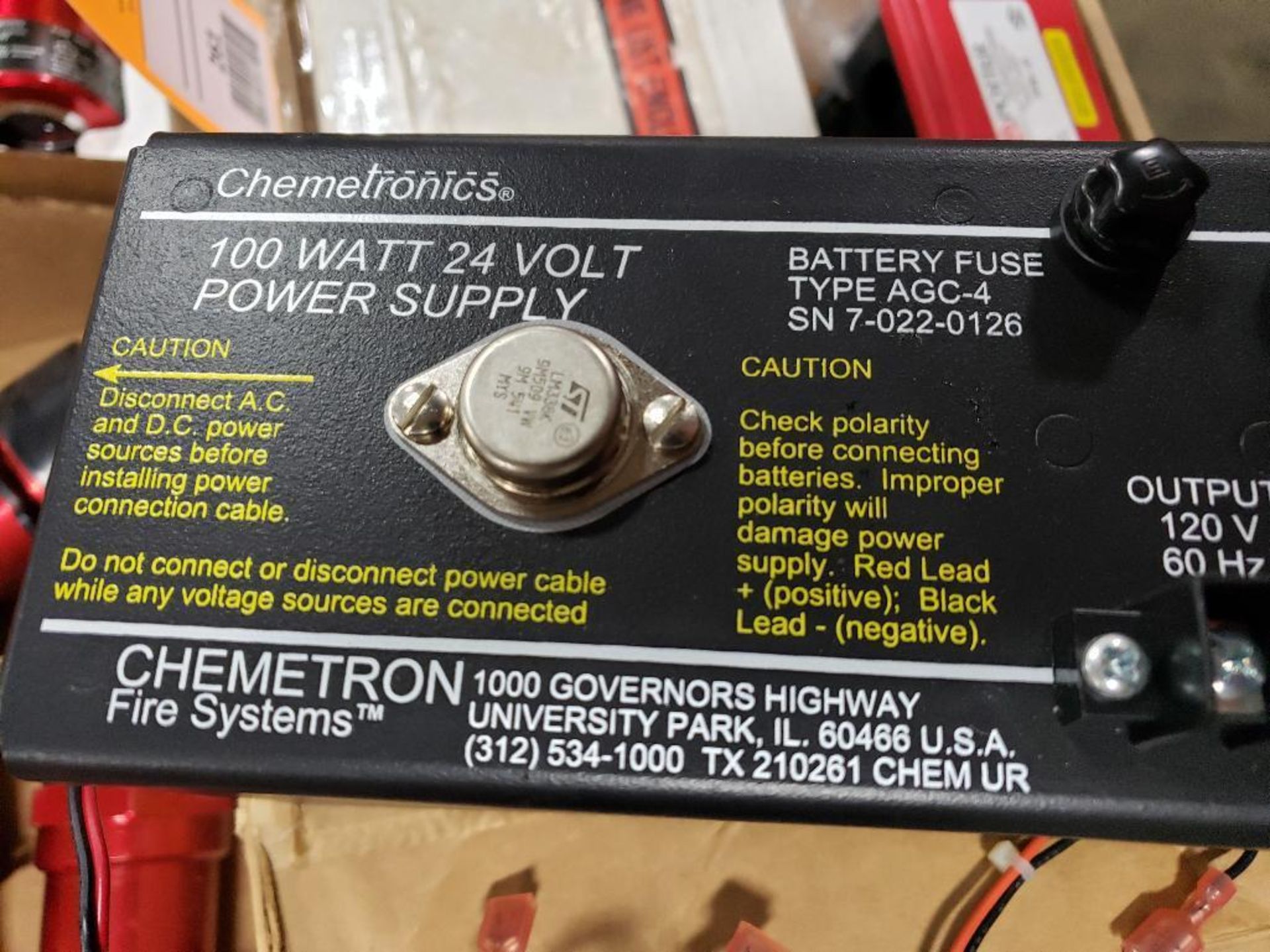 Chemetronics power supply. New in box. - Image 3 of 5