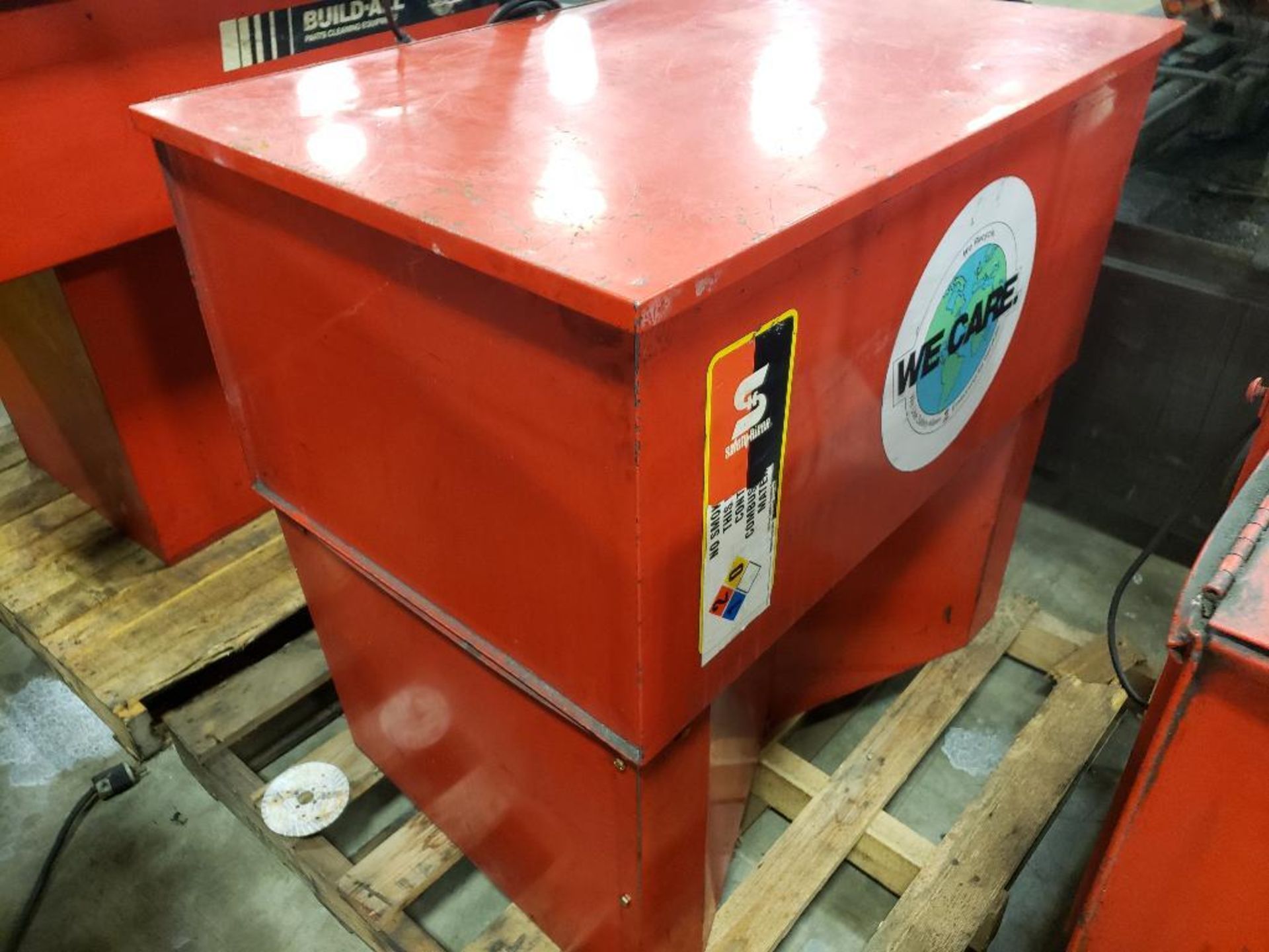 Safety-Kleen parts washing cabinet. Model 34. 115v single phase. Serial # 3422778. . - Image 2 of 4