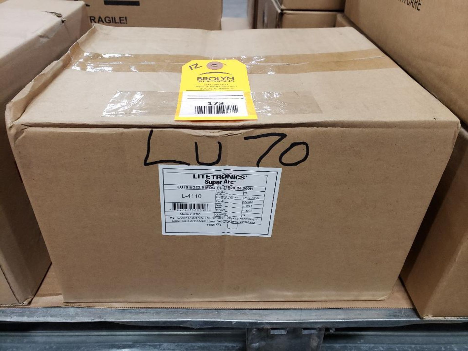 Qty 12 - Litetronics Spiral-Lite. Lamp code L-4110. New in bulk boxes.