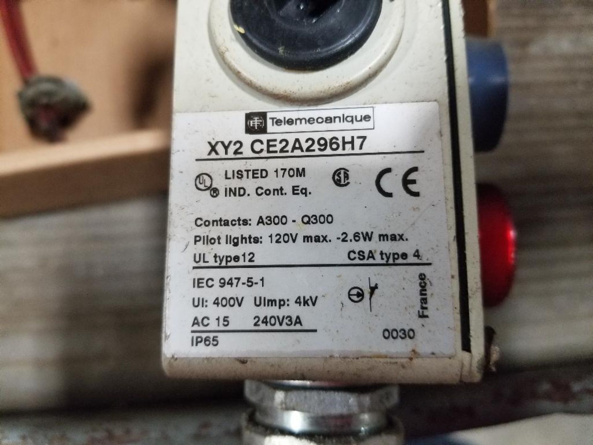 Qty 3 - Telemecanique switch. Model XY2-CE1A296H7. - Image 3 of 3