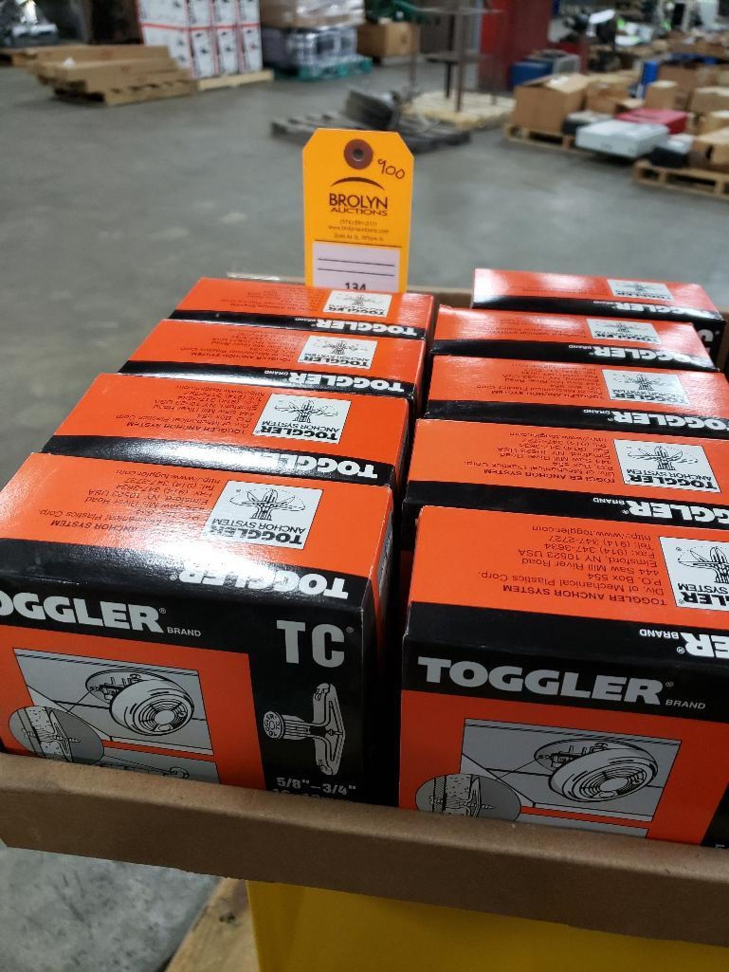 Qty 900 - Toggler anchors. New in bulk box.