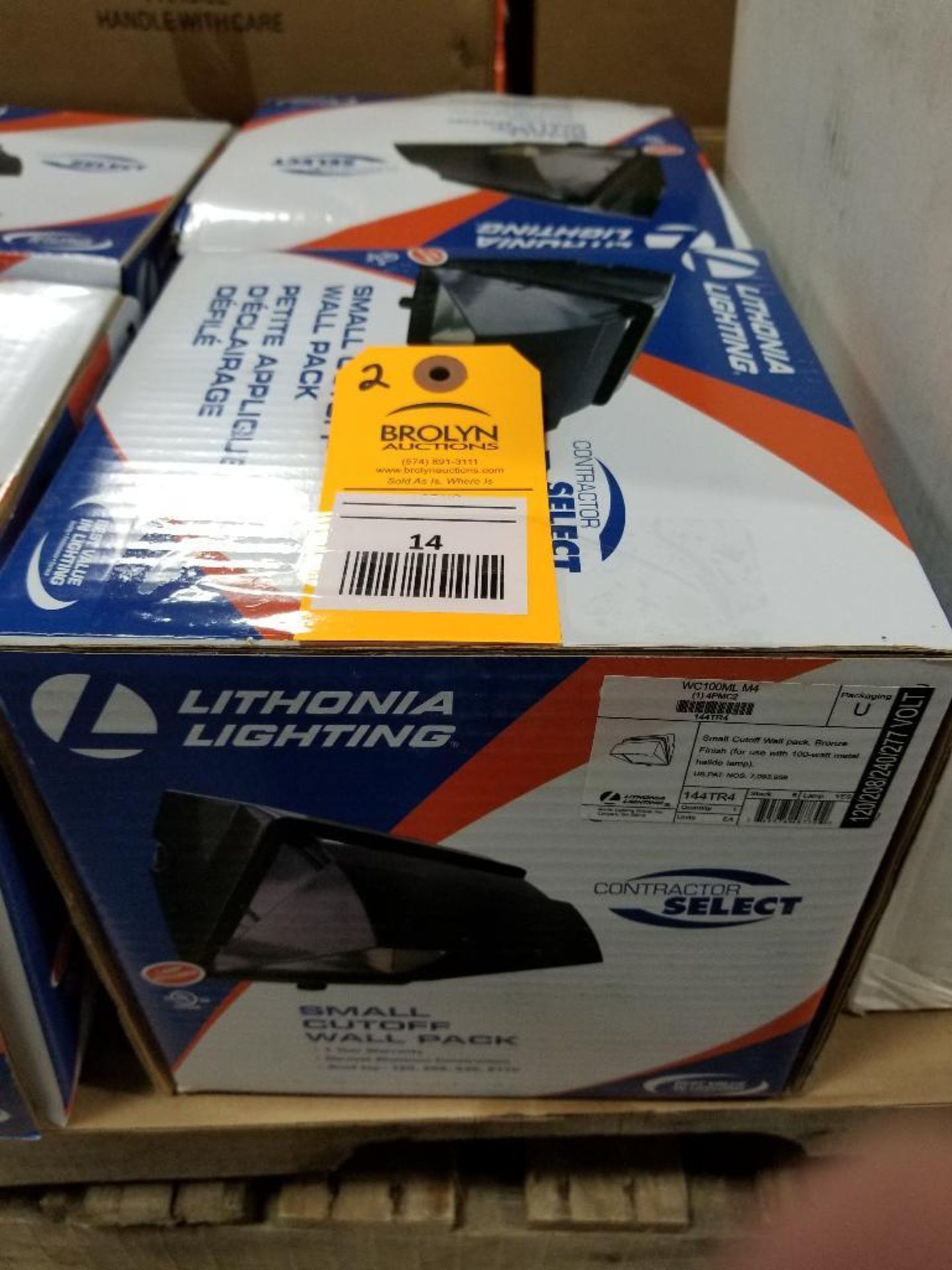 Qty 2 - Lithonia lighting. Model WC100ML-M4. New in box.