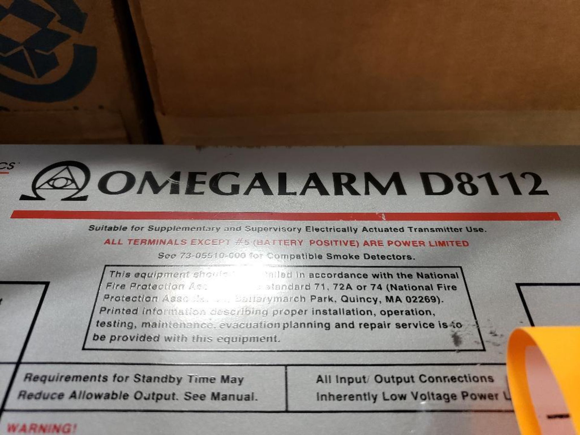 Omegalarm control. Model D8112. - Image 2 of 2