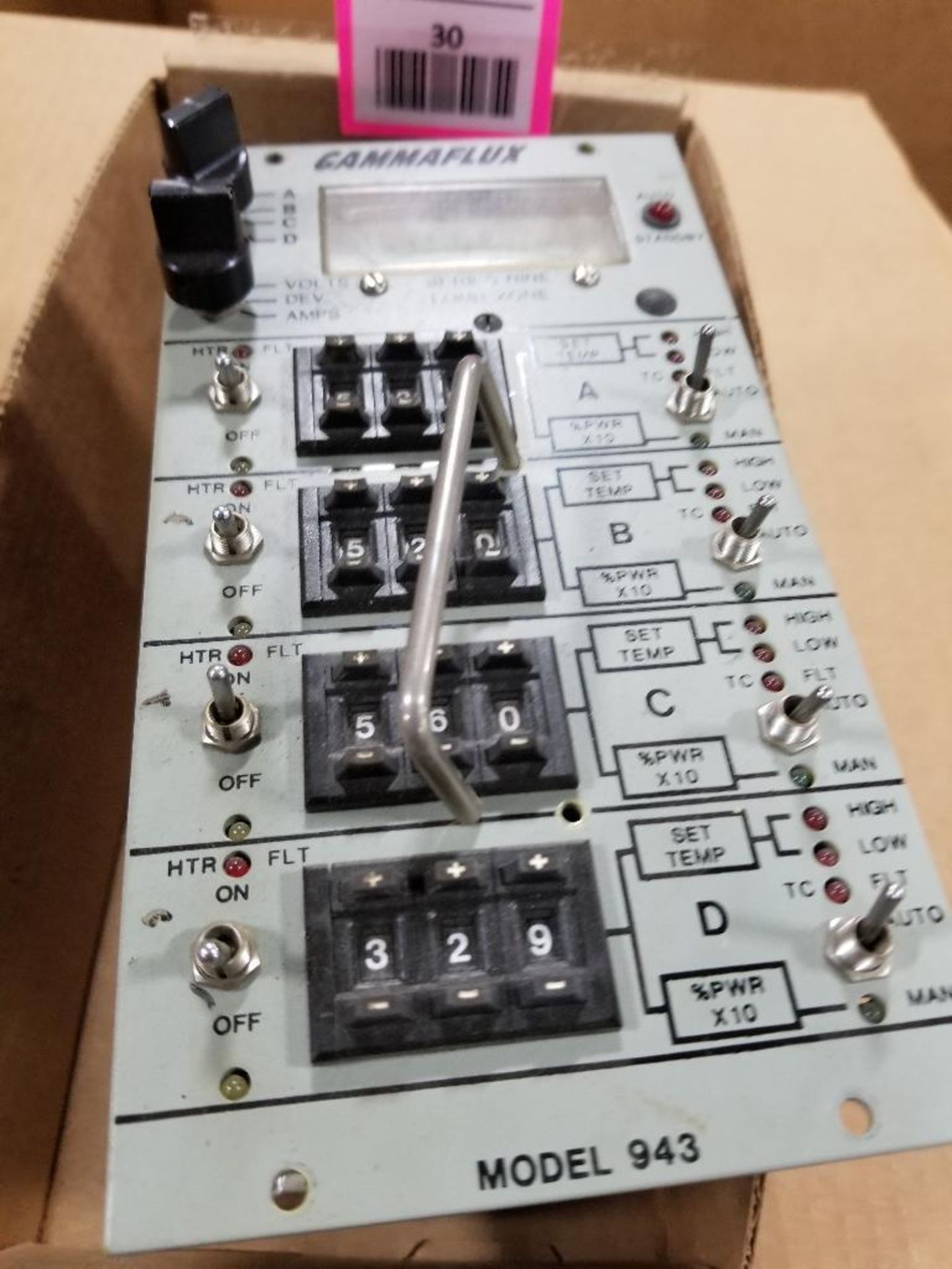 GammaFlux 4 zone controller. Model 943.