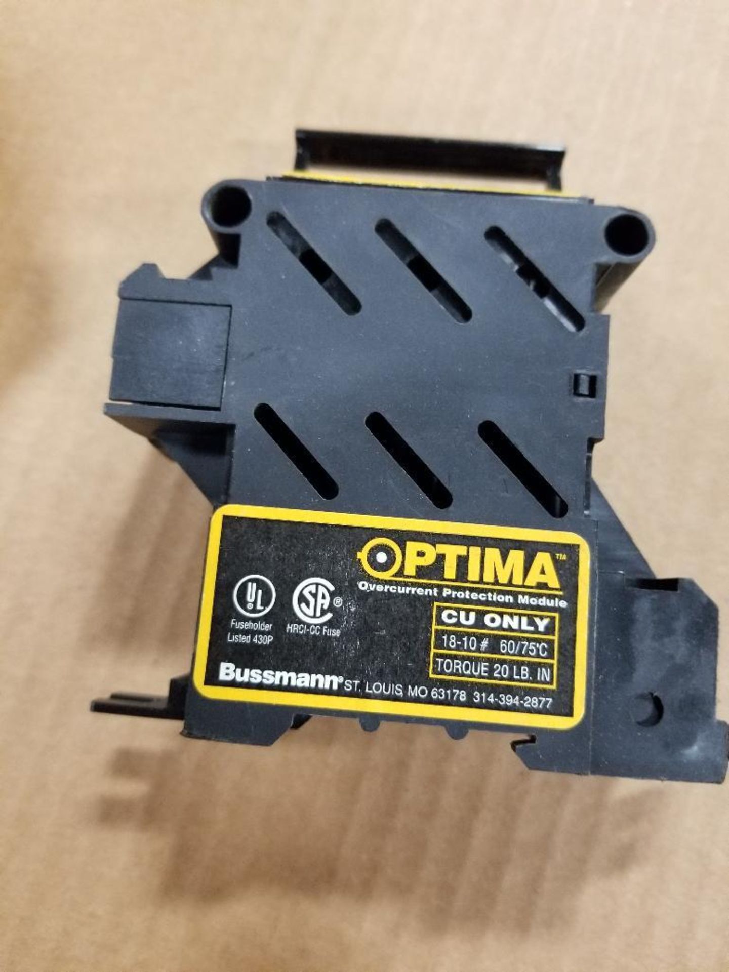 Qty 9 - Bussman Optima overcurrent module. - Image 2 of 3